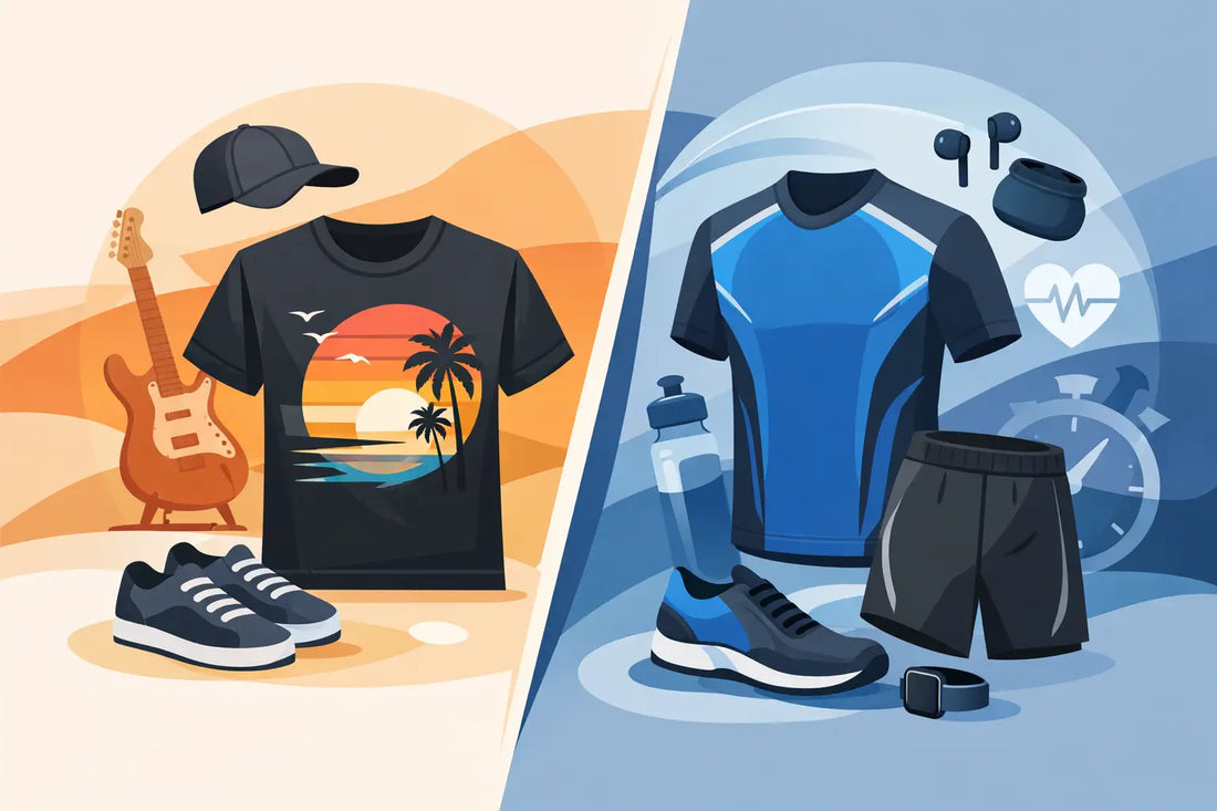 Graphic Tees vs Performance Wear