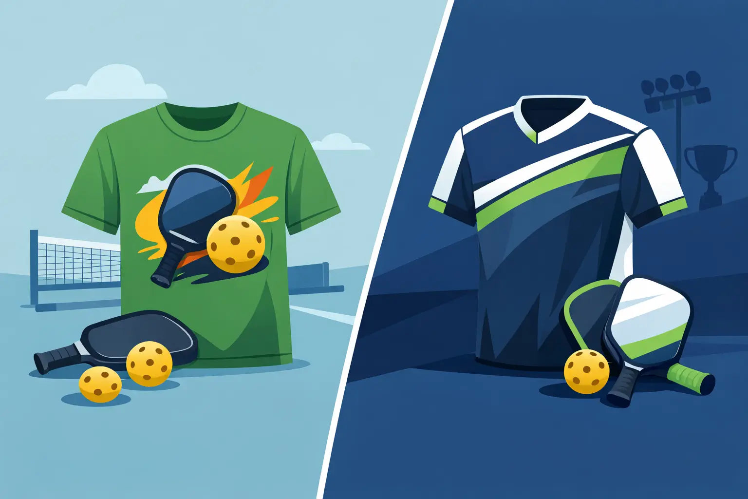 Graphic Pickleball Tees vs Jerseys