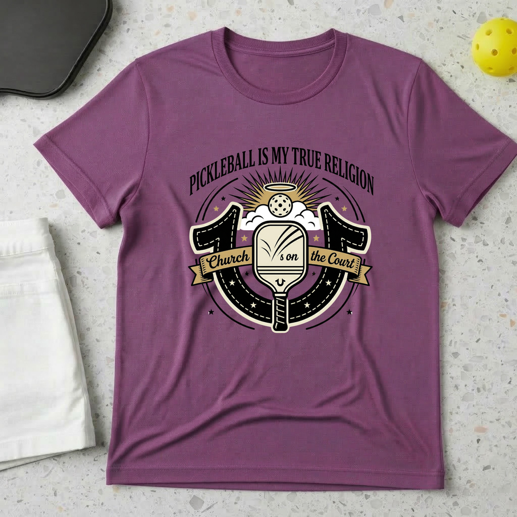 Pickleball is my true religion T-shirt
