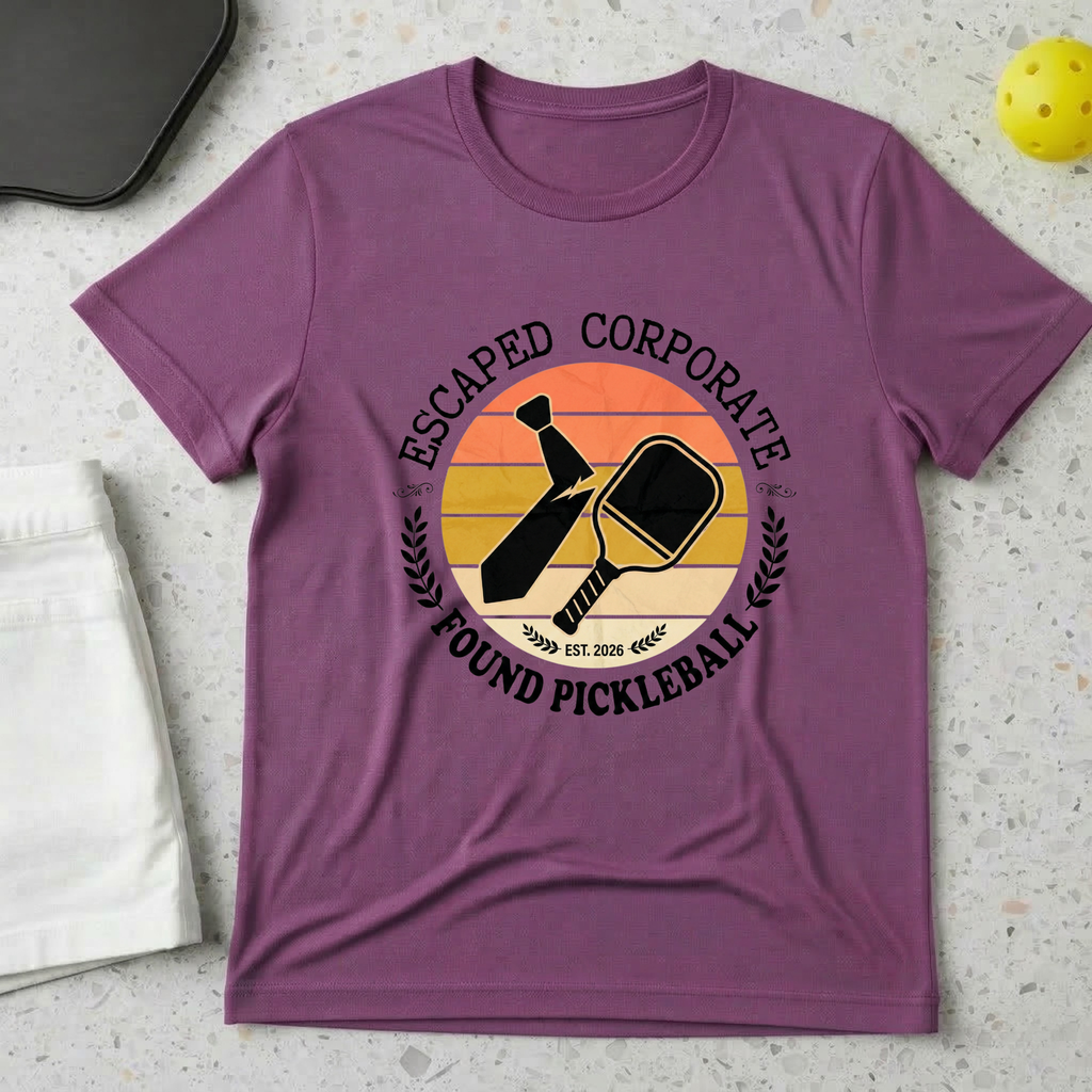 Escaped Corporate, Found Pickleball T-shirt