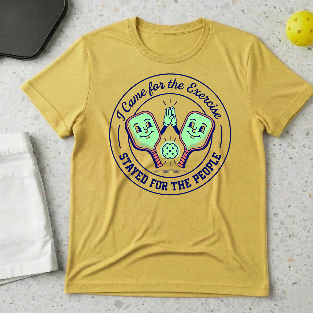 I Come For The Exercise I Stayed For The People T-shirt
