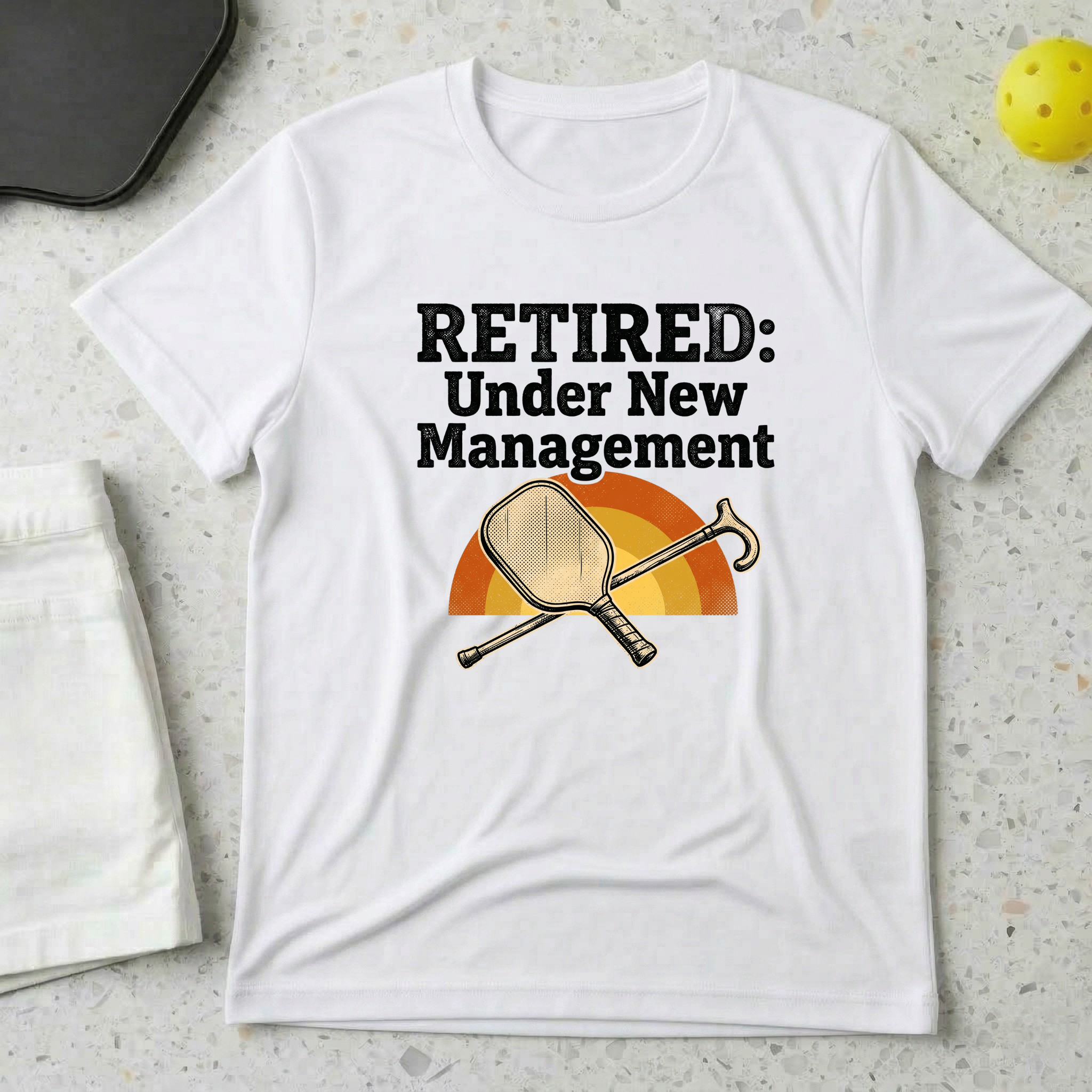Retired Under New Management T-shirt