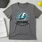 Electric Recharge, This is My Social Battery Zone T-shirt