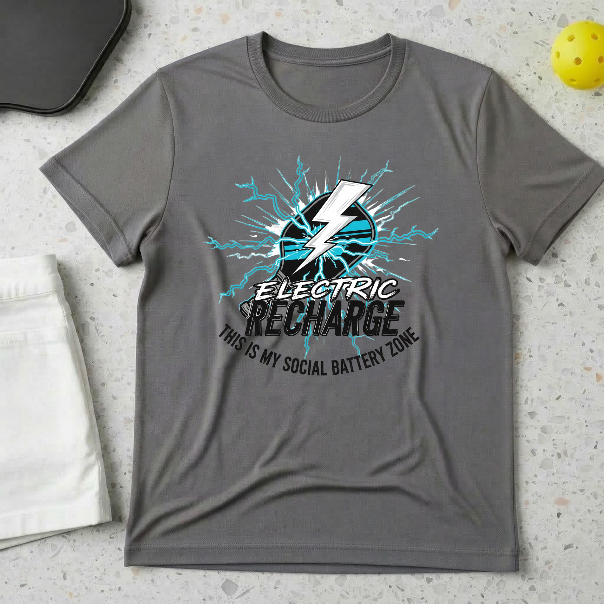 Electric Recharge, This is My Social Battery Zone T-shirt