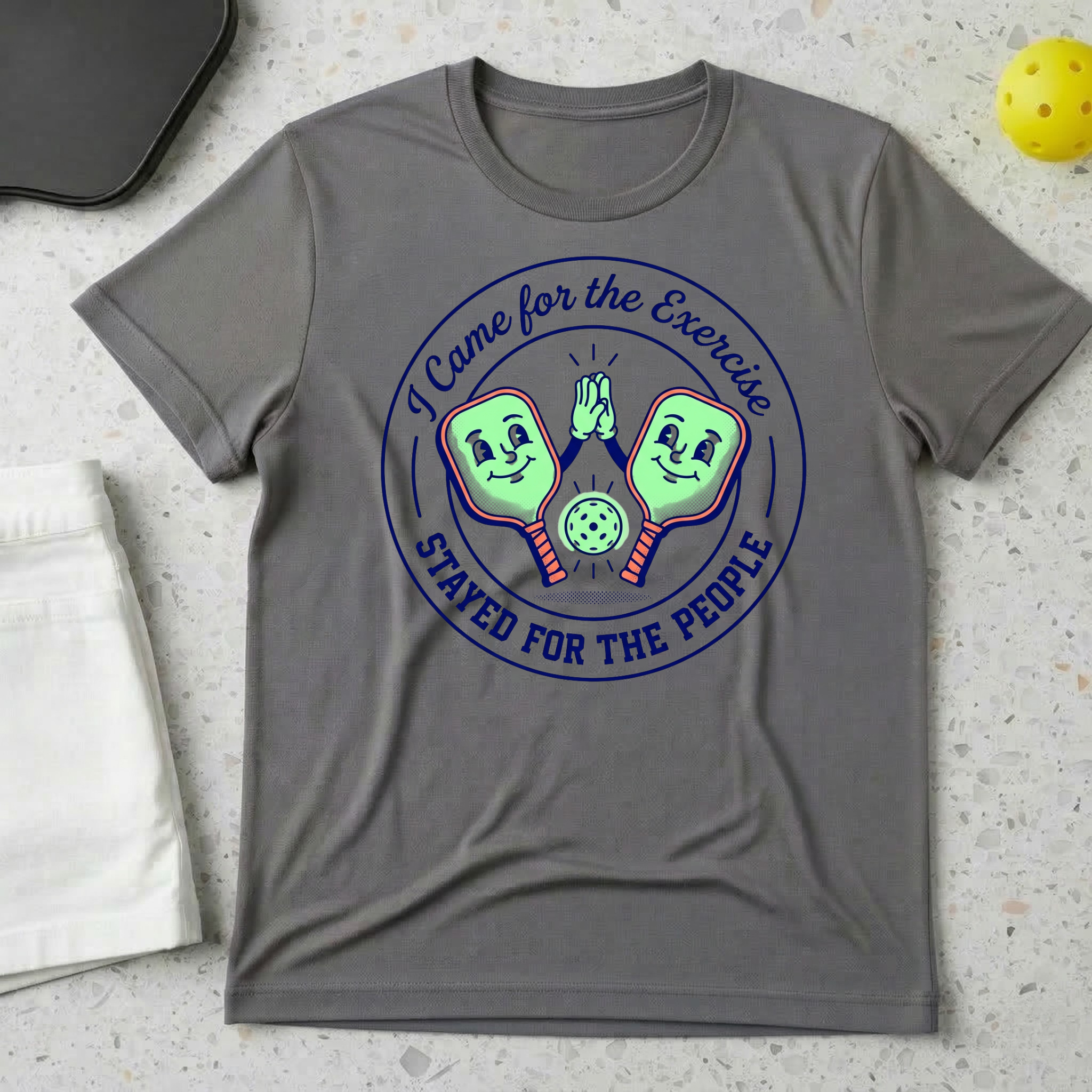 I Come For The Exercise I Stayed For The People T-shirt