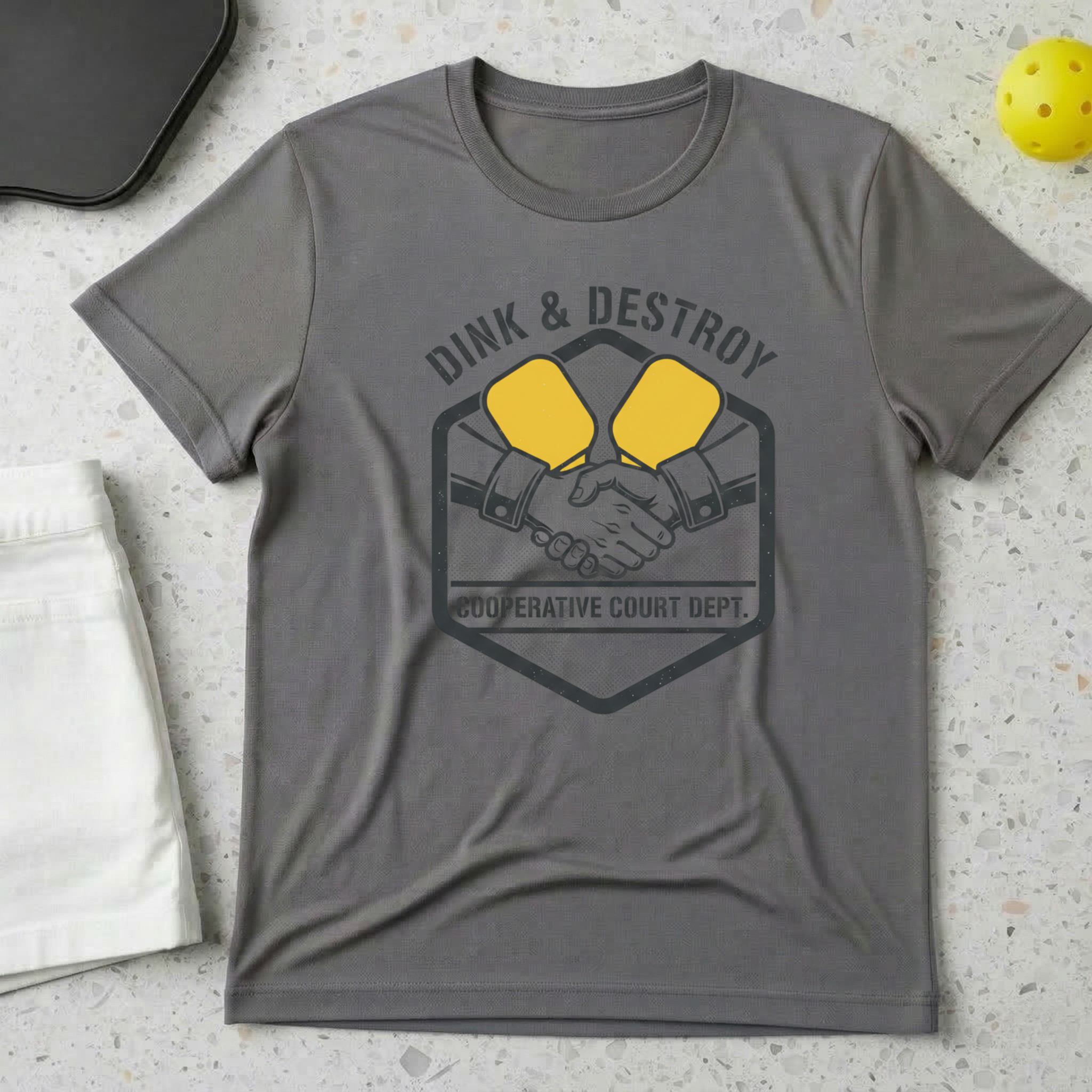 Dink and Destroy Cooperative court dept. T-Shirt
