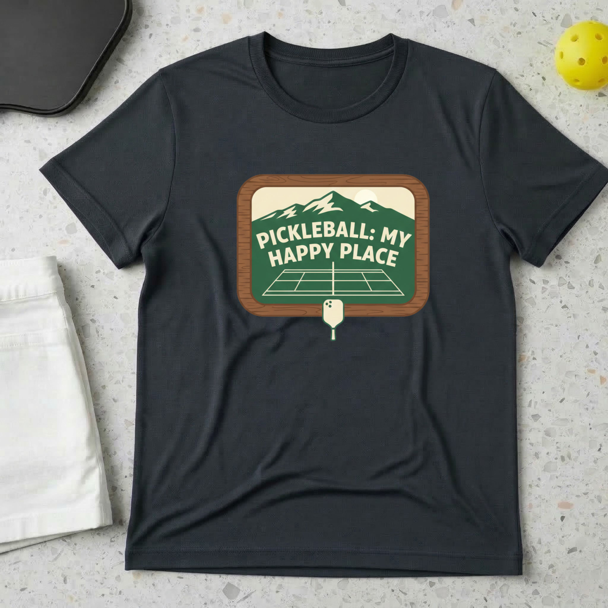 Pickleball my happy place T-Shirt