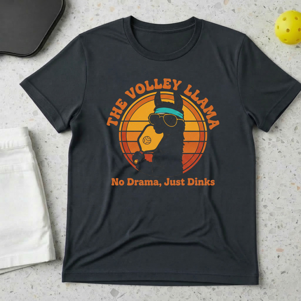 volley llama no drama just dinks T-Shirt
