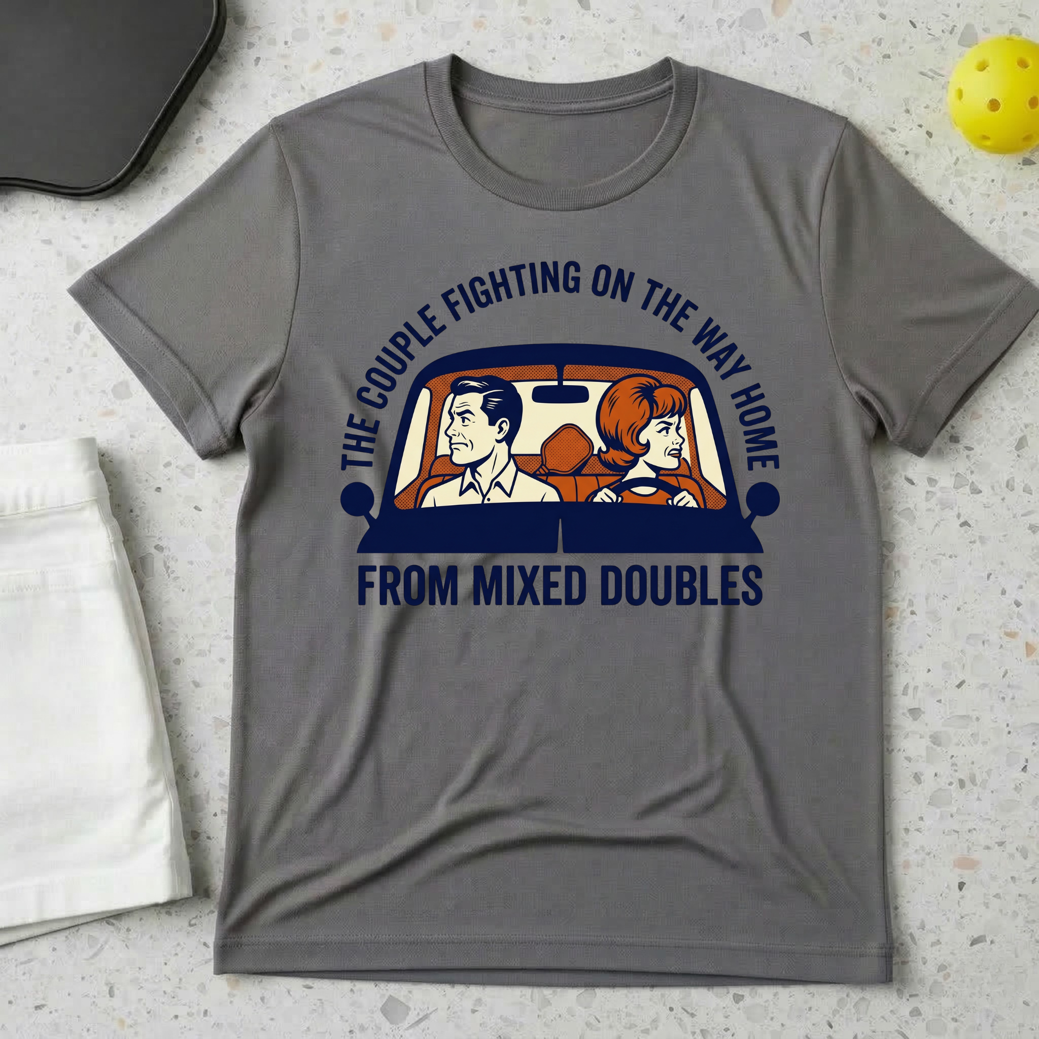 The Couple Fighting On The Way Home From Mixed Doubles T-shirt