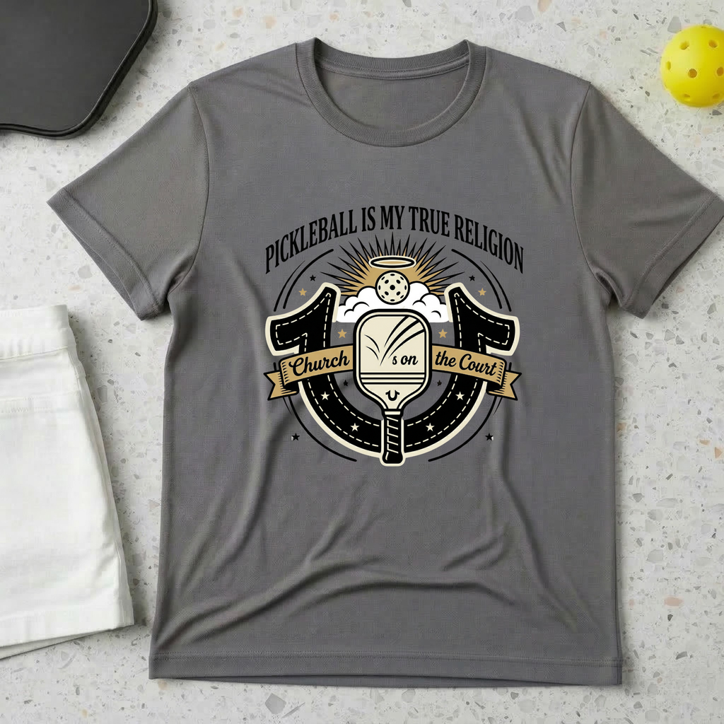 Pickleball is my true religion T-shirt