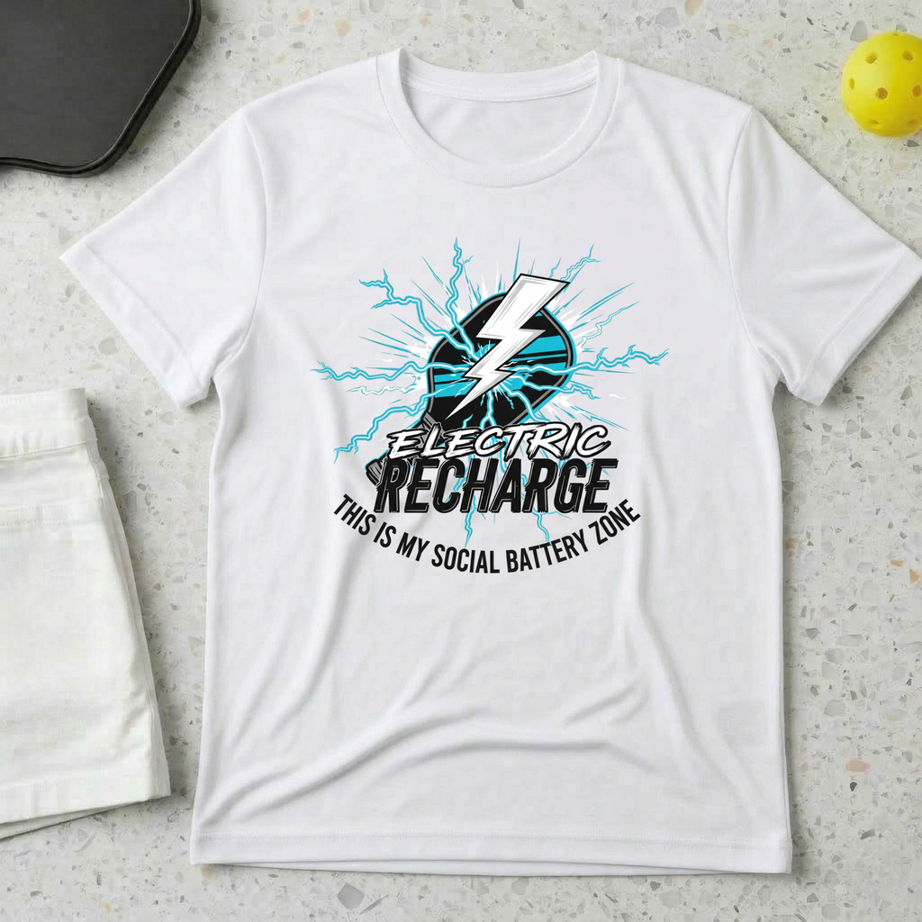 Electric Recharge, This is My Social Battery Zone T-shirt
