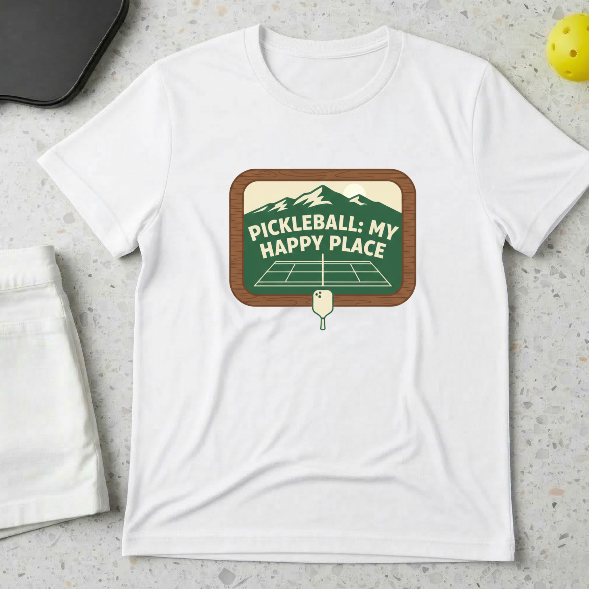 Pickleball my happy place T-Shirt