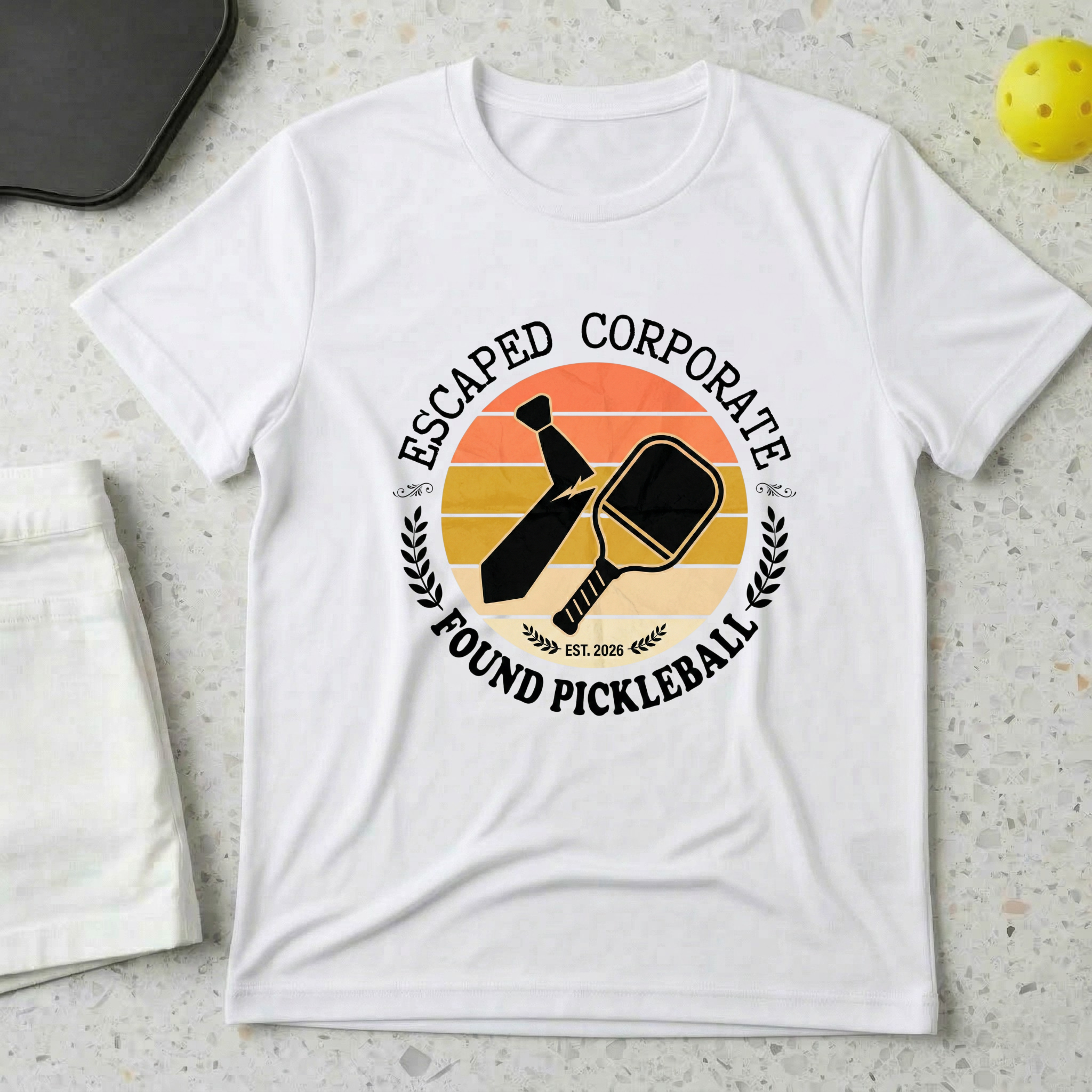 Escaped Corporate, Found Pickleball T-shirt