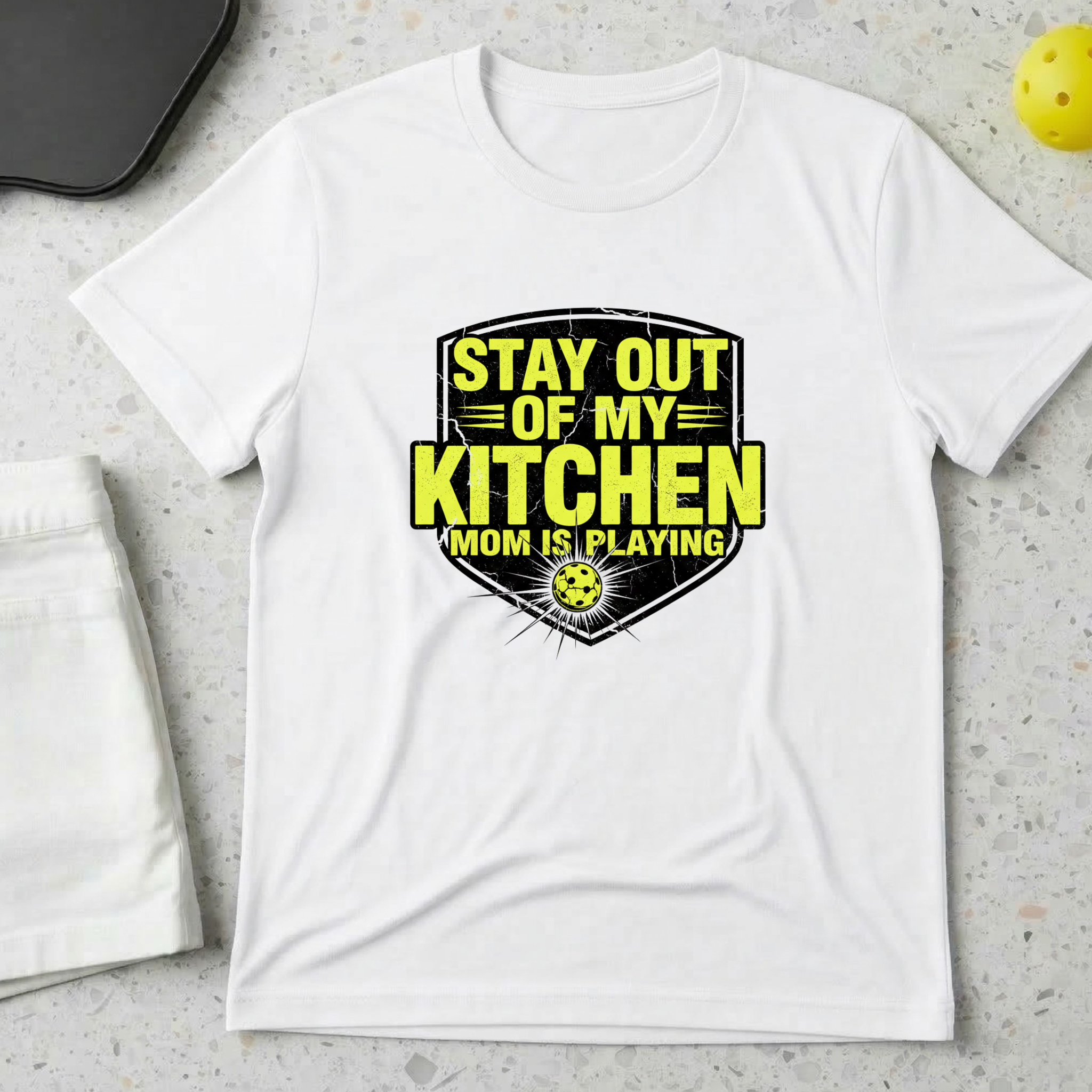 Stay out of my kitchen Mom is playing T-Shirt