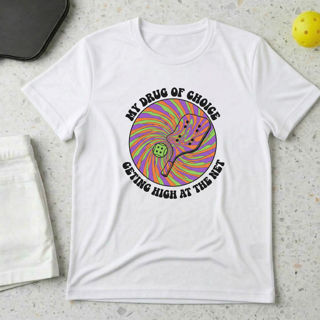 My drug of choice getting high at the net T-shirt