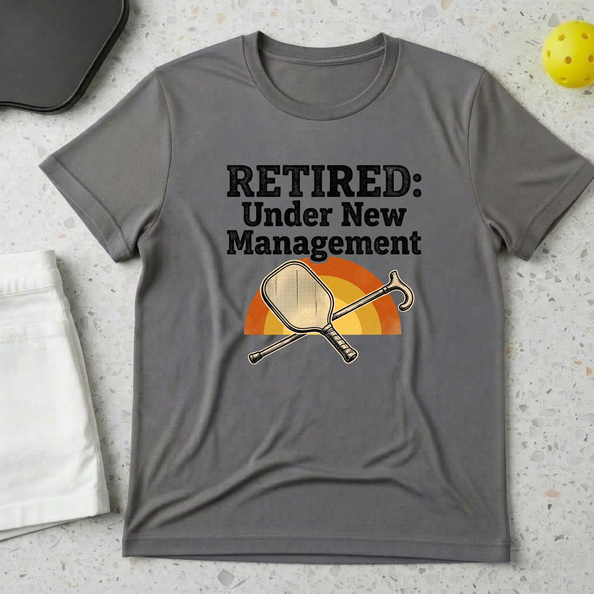 Retired Under New Management T-shirt