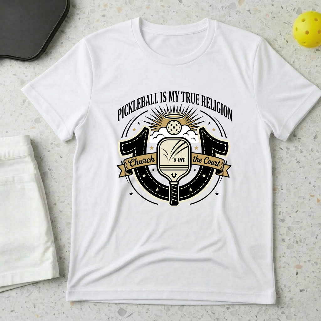 Pickleball is my true religion T-shirt
