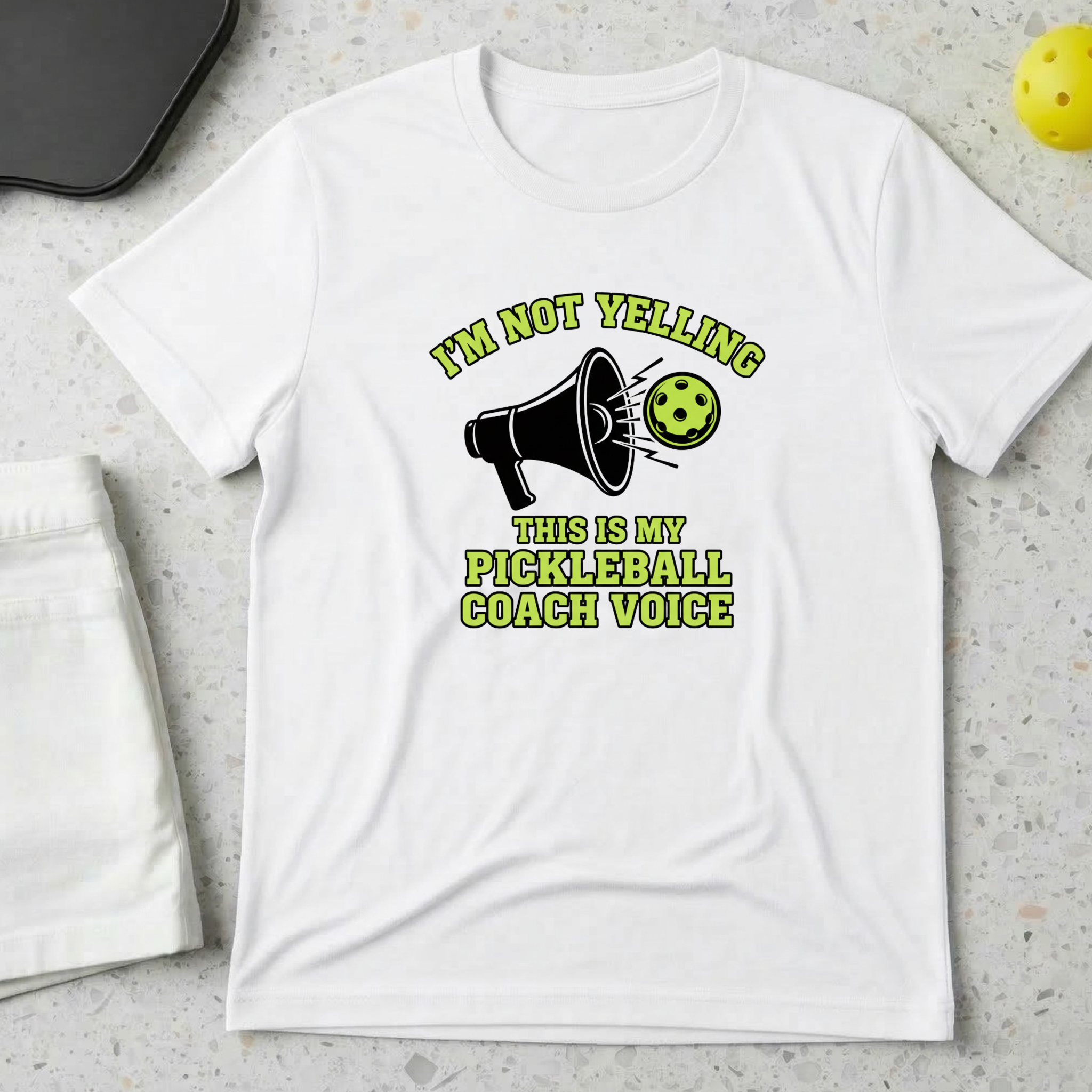 I am not yelling this is my pickleball coach voice T-Shirt