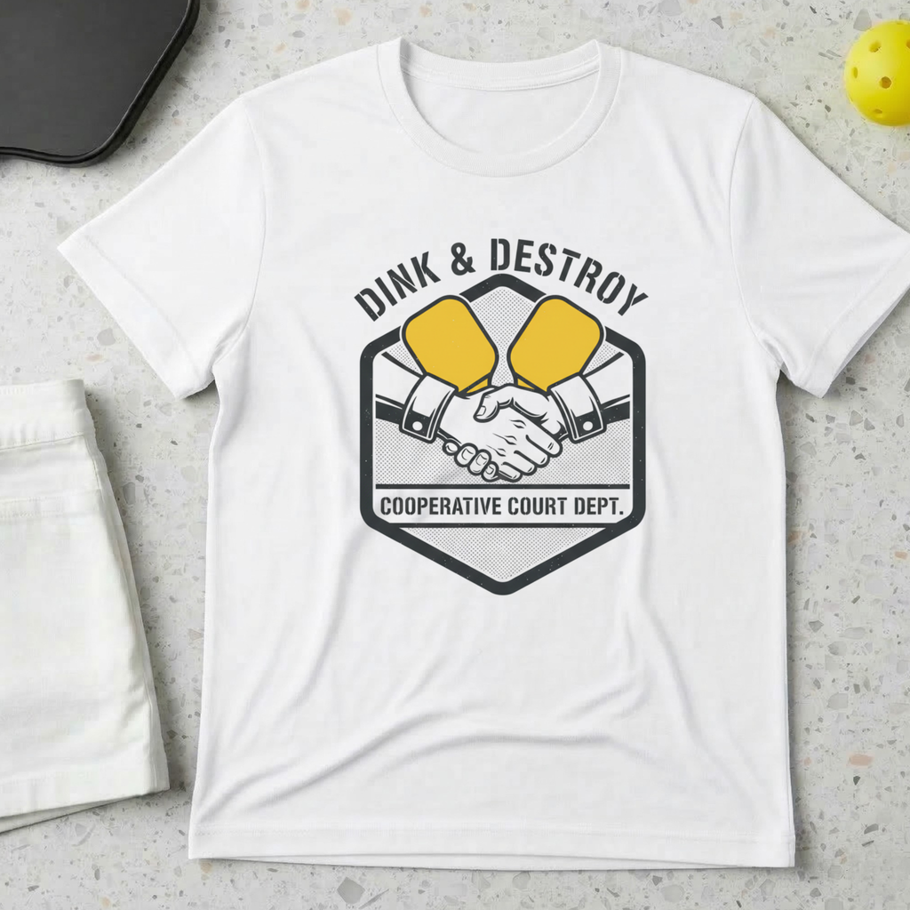 Dink and Destroy Cooperative court dept. T-Shirt