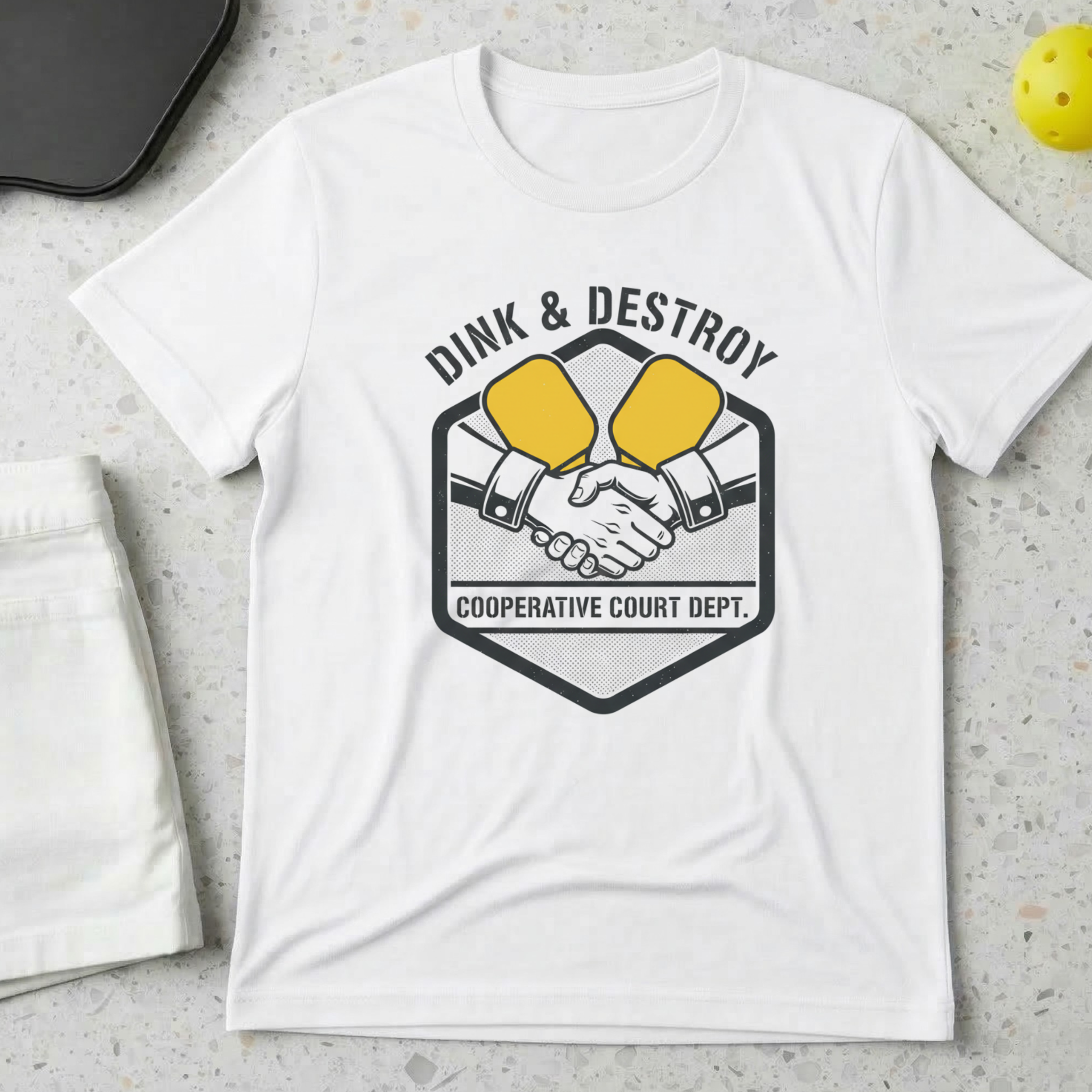 Dink and Destroy Cooperative court dept. T-Shirt