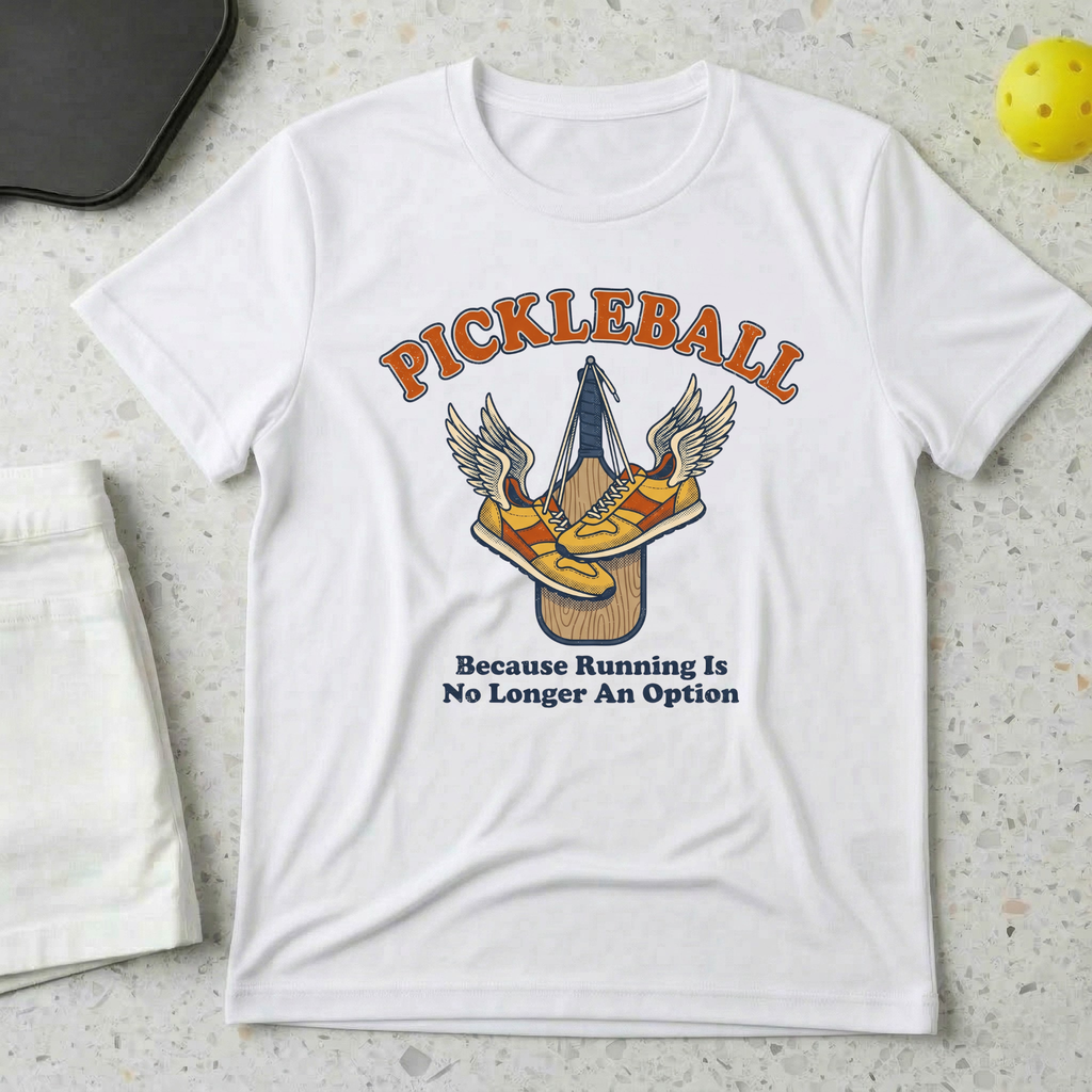 Pickleball Because Running Is No longer An Option T-shirt