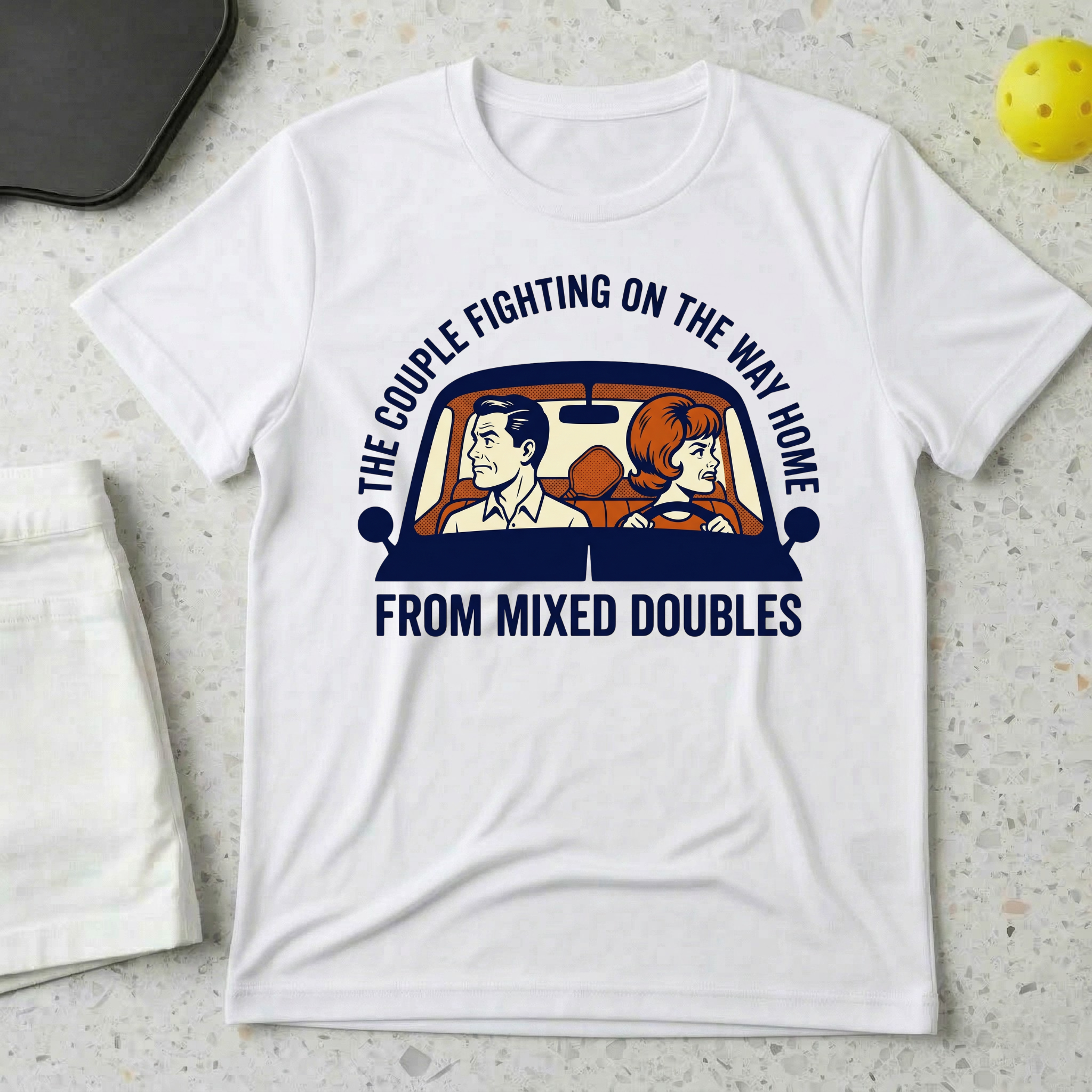 The Couple Fighting On The Way Home From Mixed Doubles T-shirt