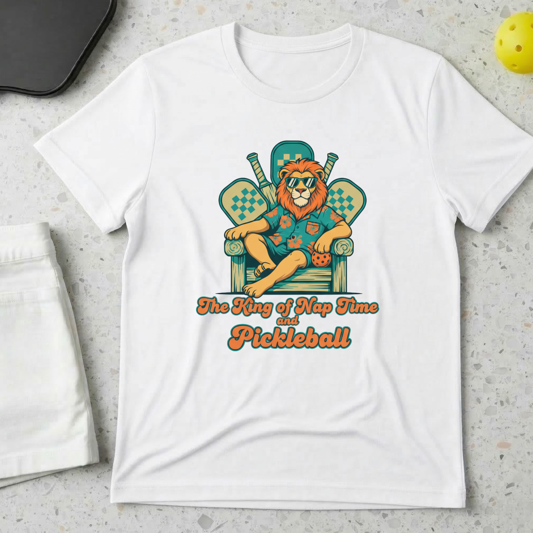 king of nap time and pickleball T-Shirt