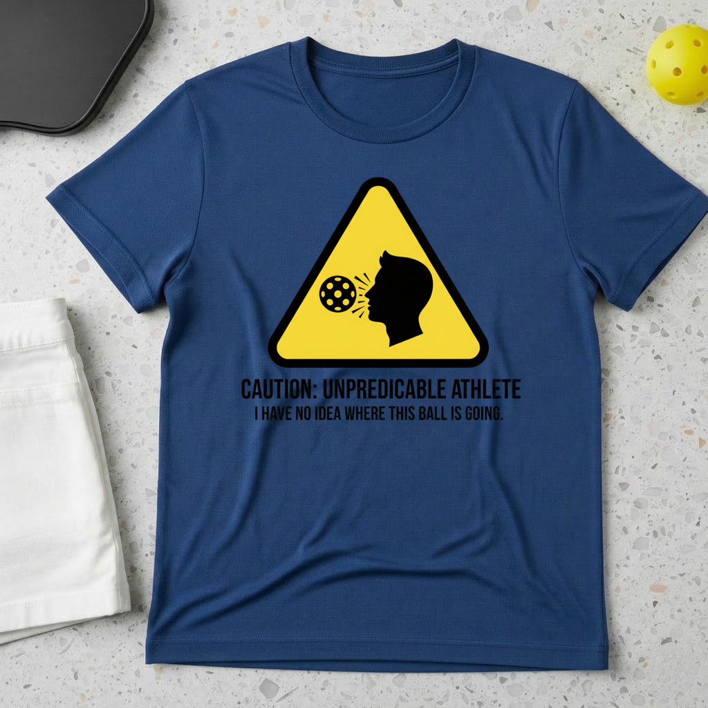 Caution unpredictable athlete T-Shirt