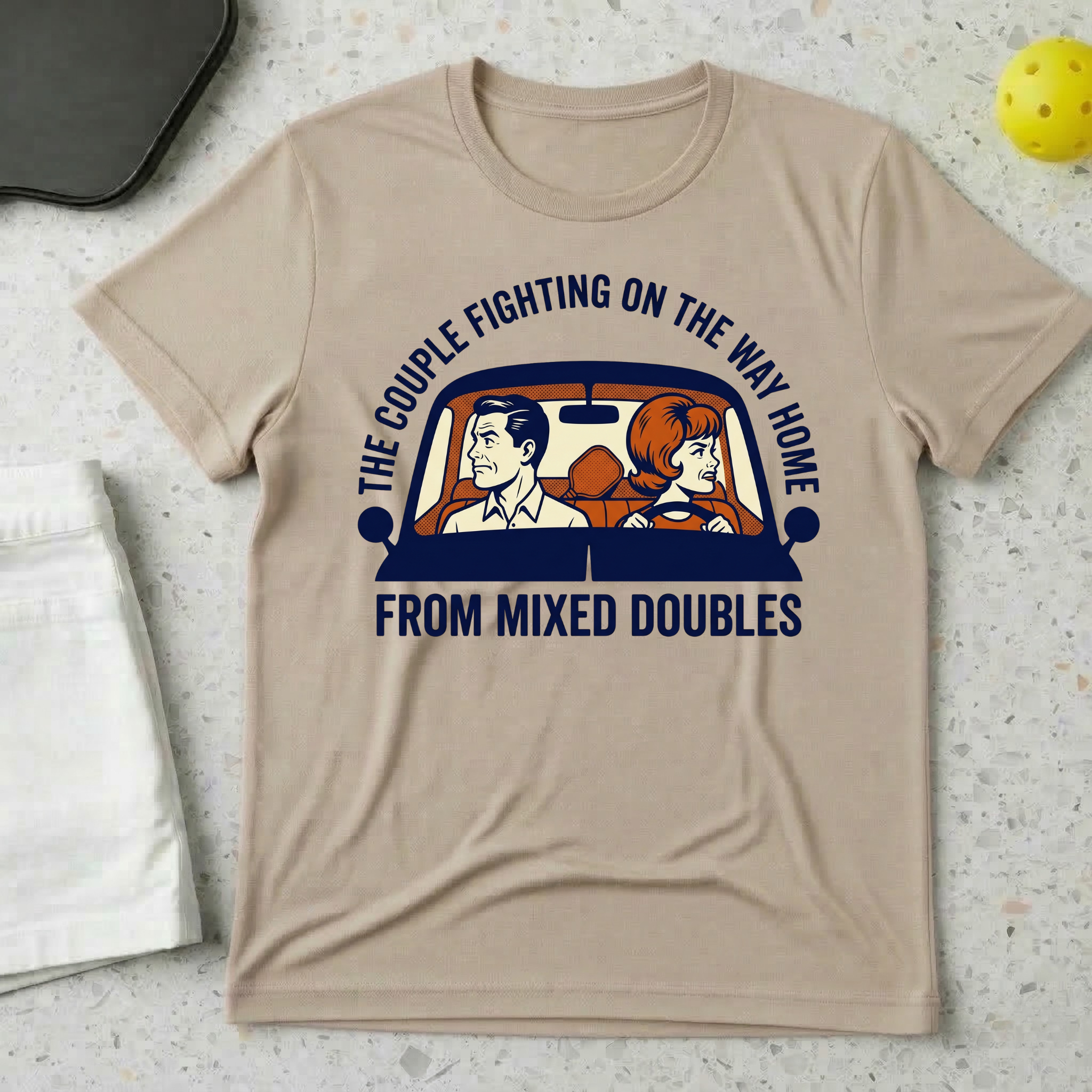 The Couple Fighting On The Way Home From Mixed Doubles T-shirt