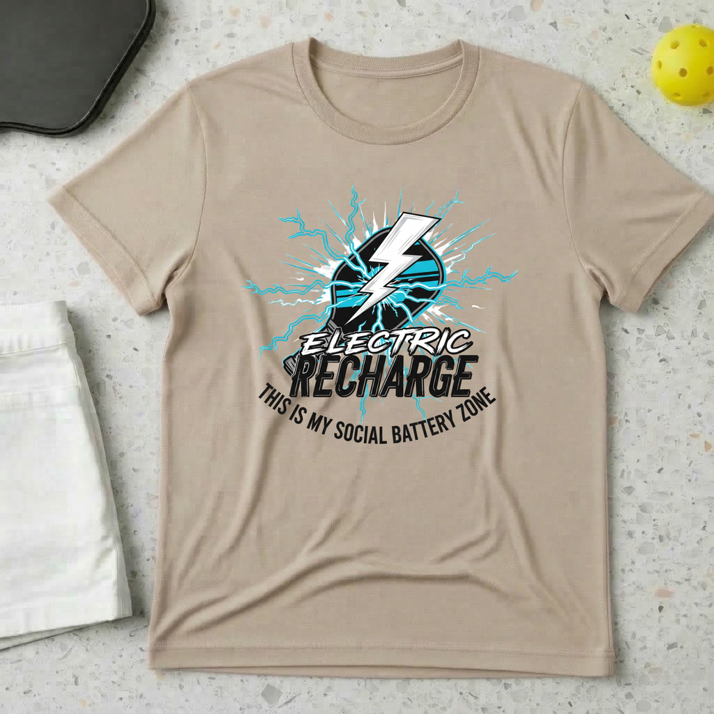 Electric Recharge, This is My Social Battery Zone T-shirt