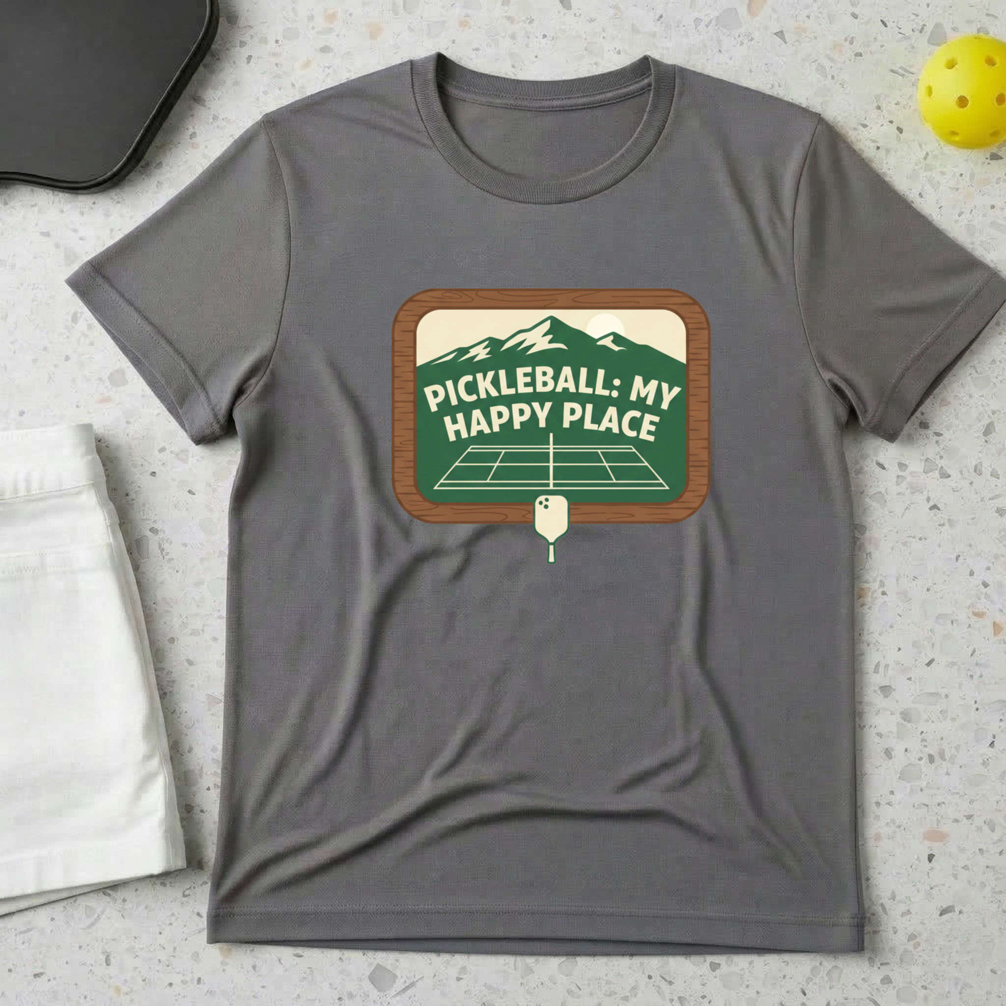 Pickleball my happy place T-Shirt