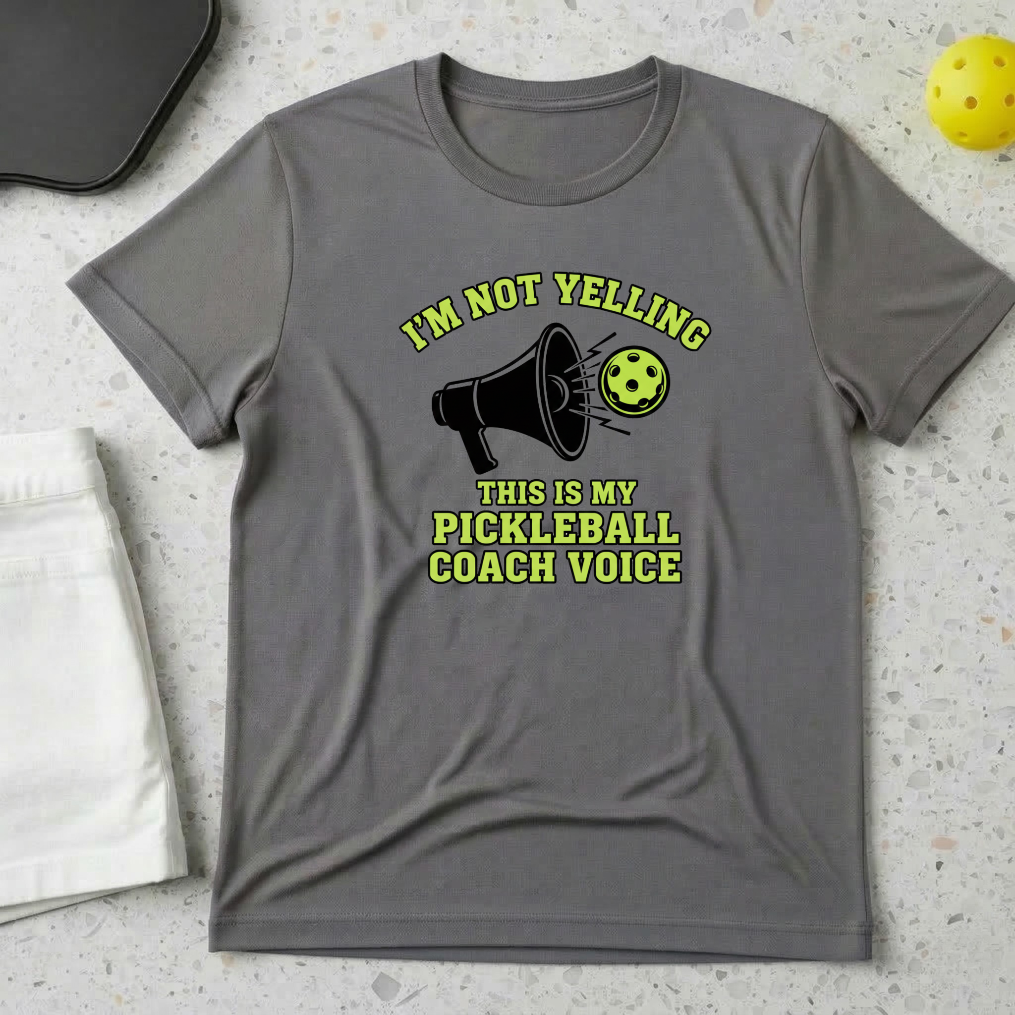 I am not yelling this is my pickleball coach voice T-Shirt