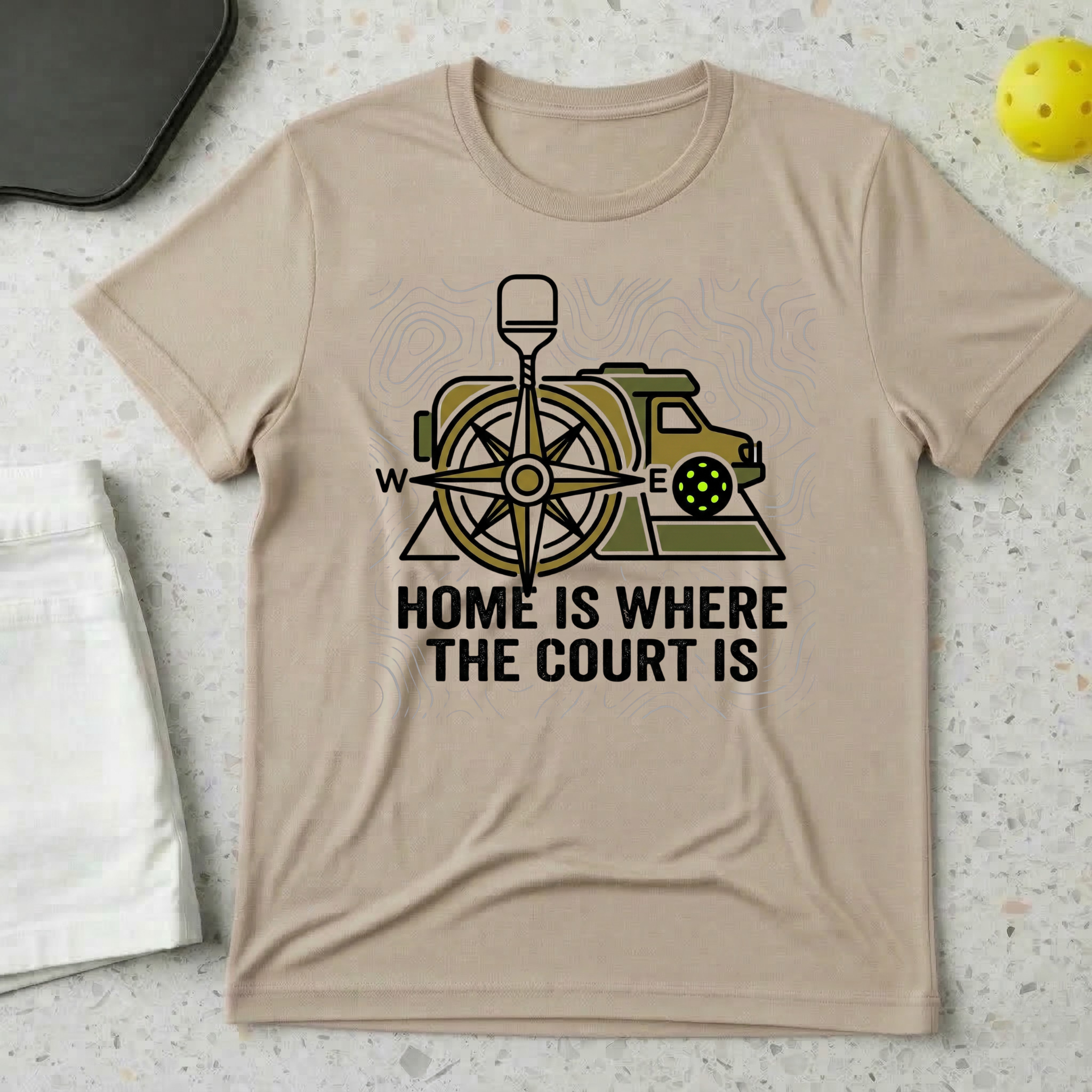 Home Is Where The Court Is T-shirt