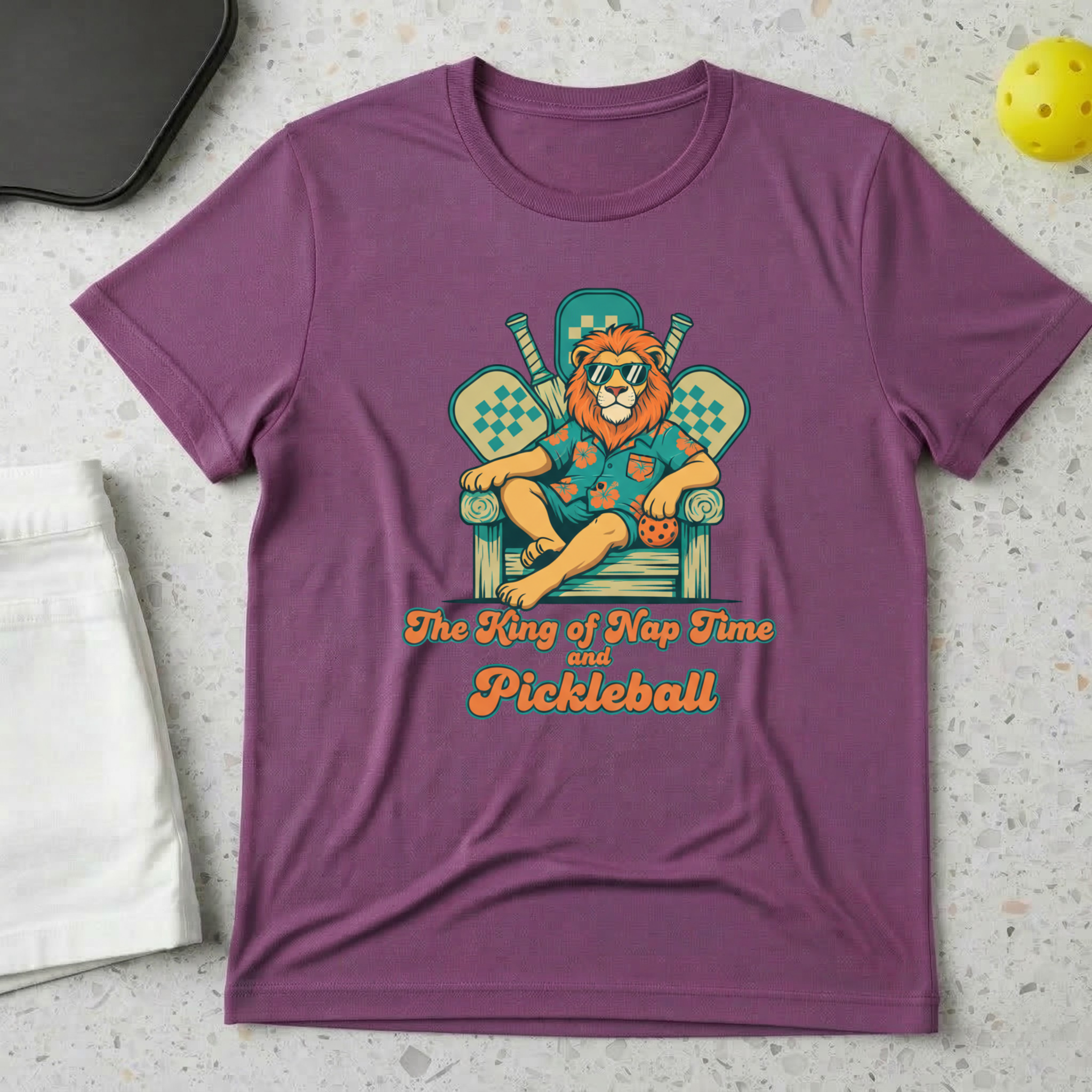 king of nap time and pickleball T-Shirt