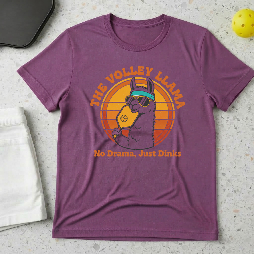volley llama no drama just dinks T-Shirt