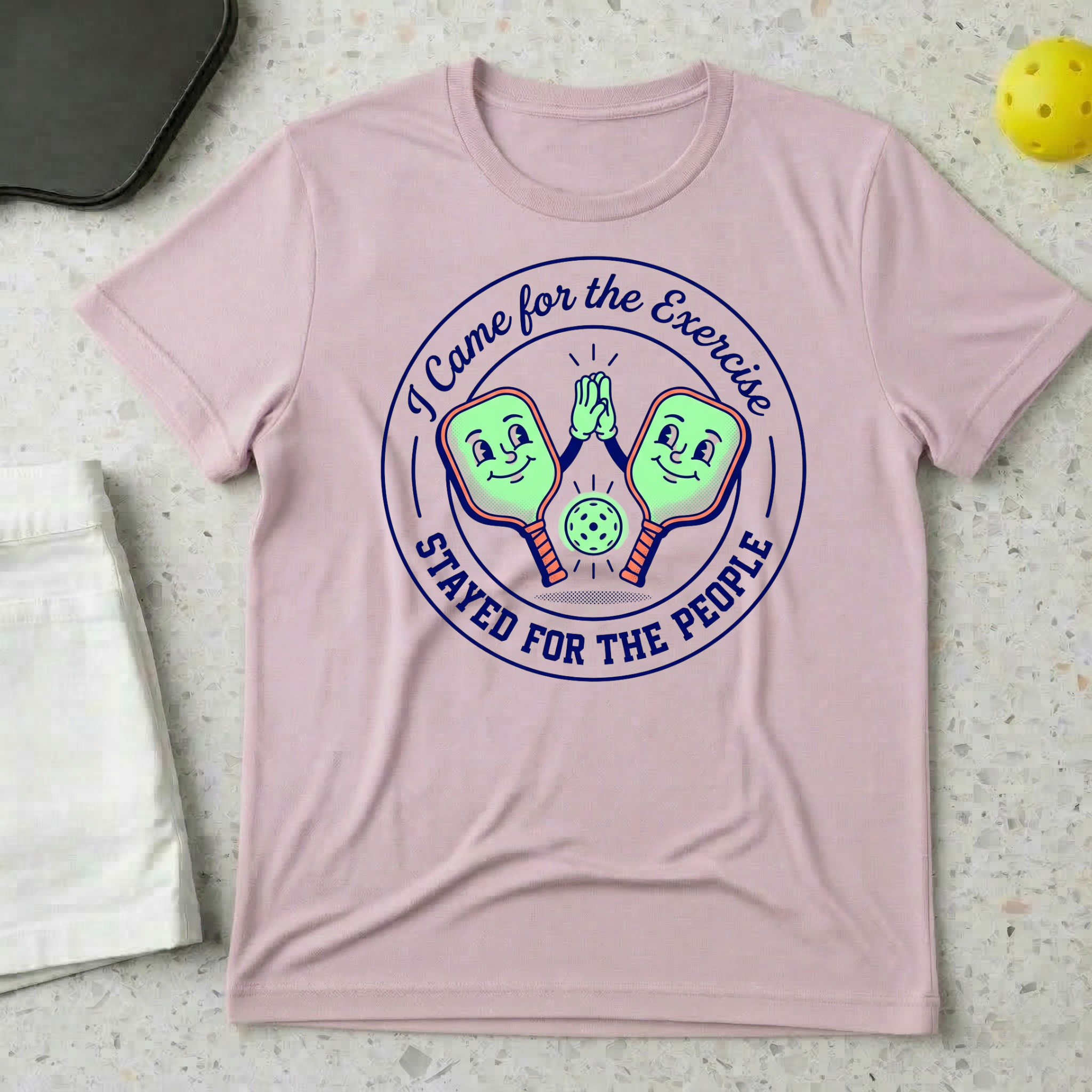 I Come For The Exercise I Stayed For The People T-shirt