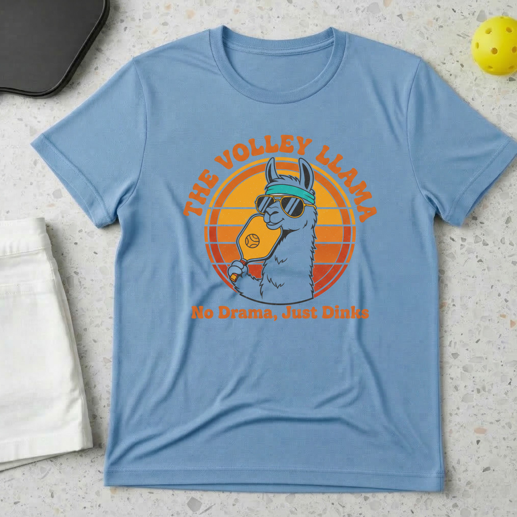 volley llama no drama just dinks T-Shirt
