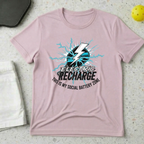 Electric Recharge, This is My Social Battery Zone T-shirt