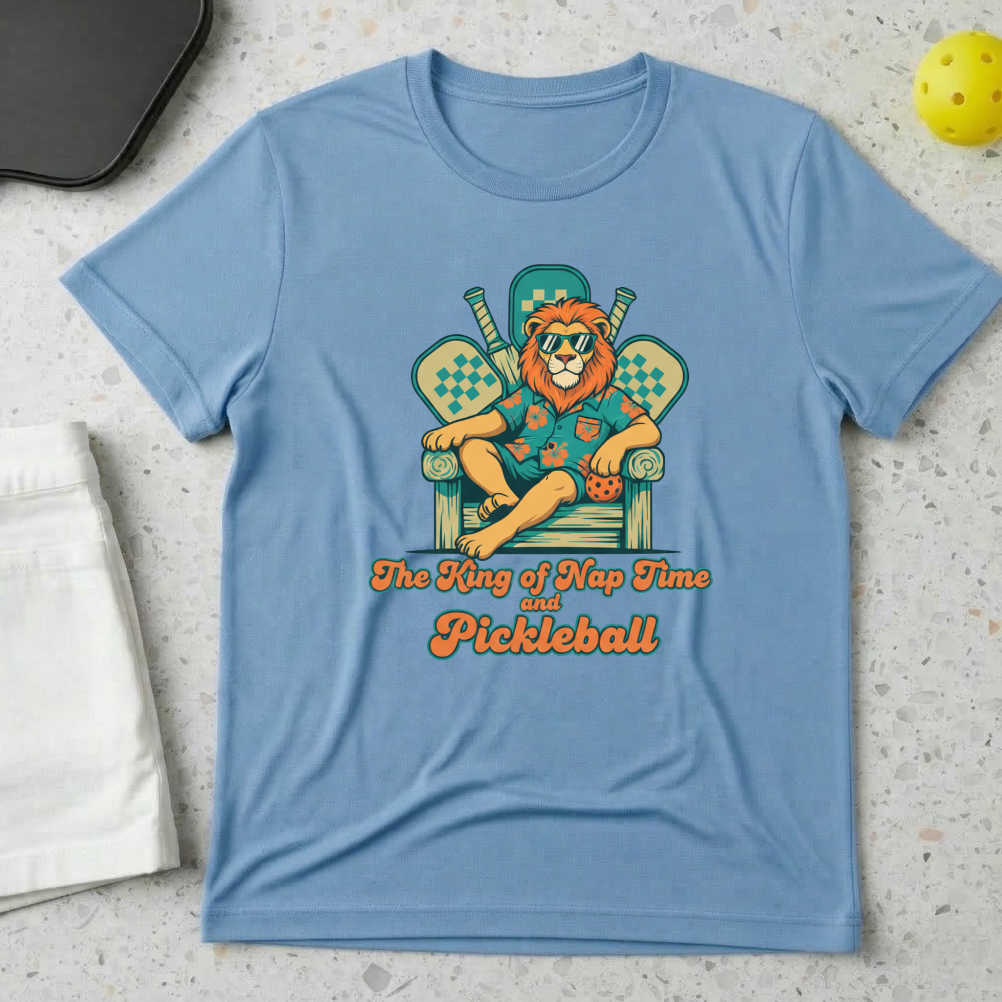 king of nap time and pickleball T-Shirt