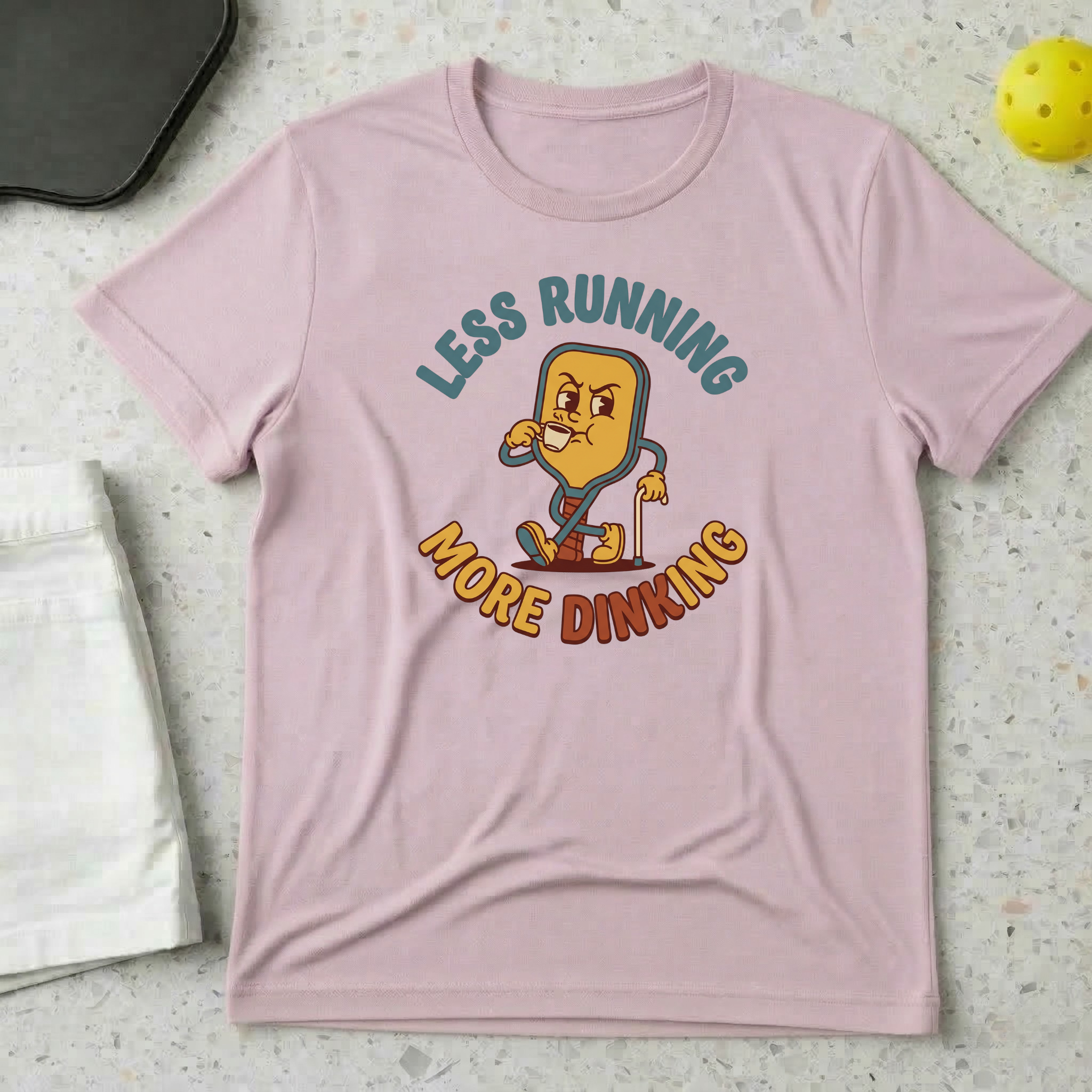 Less running more dinking T-shirt