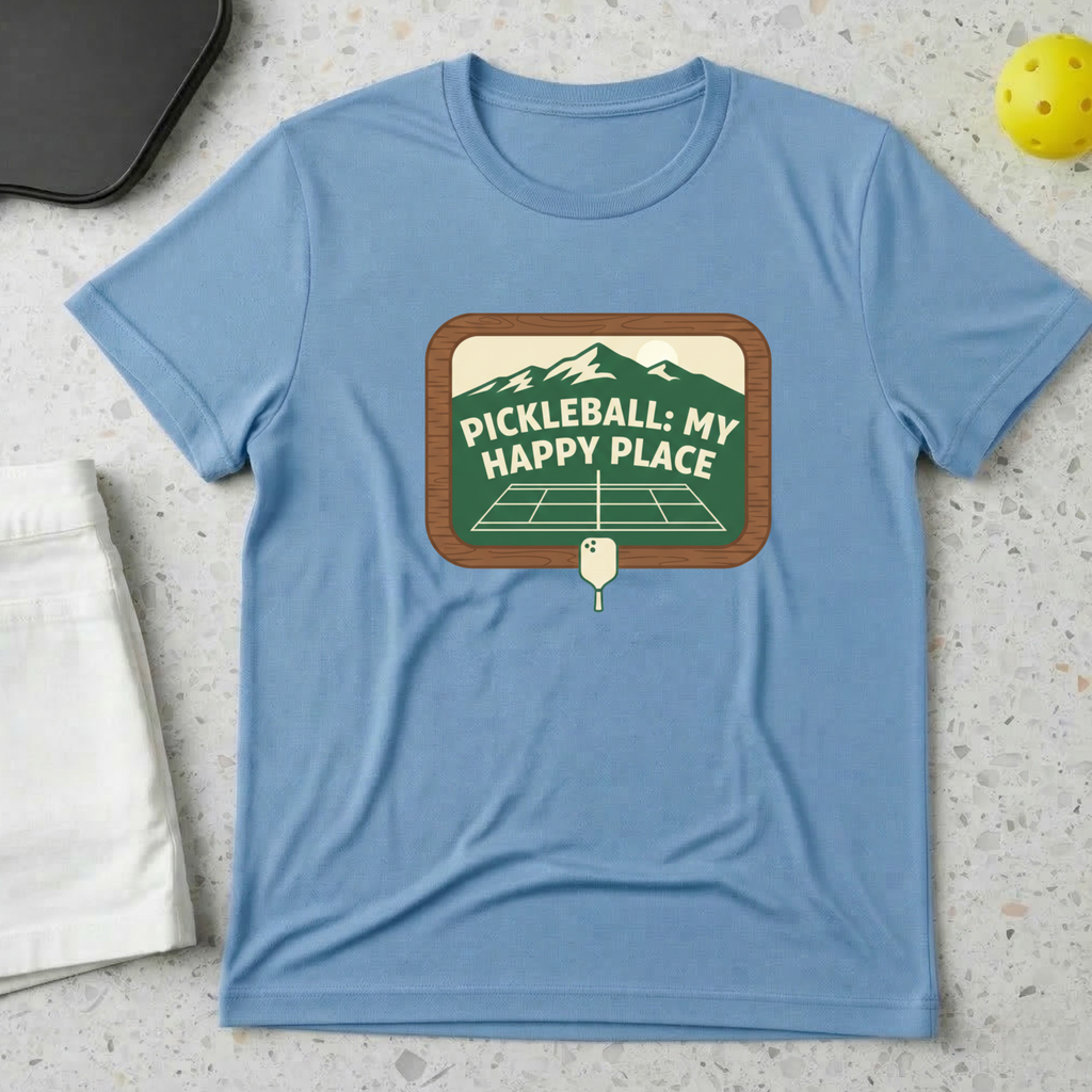 Pickleball my happy place T-Shirt