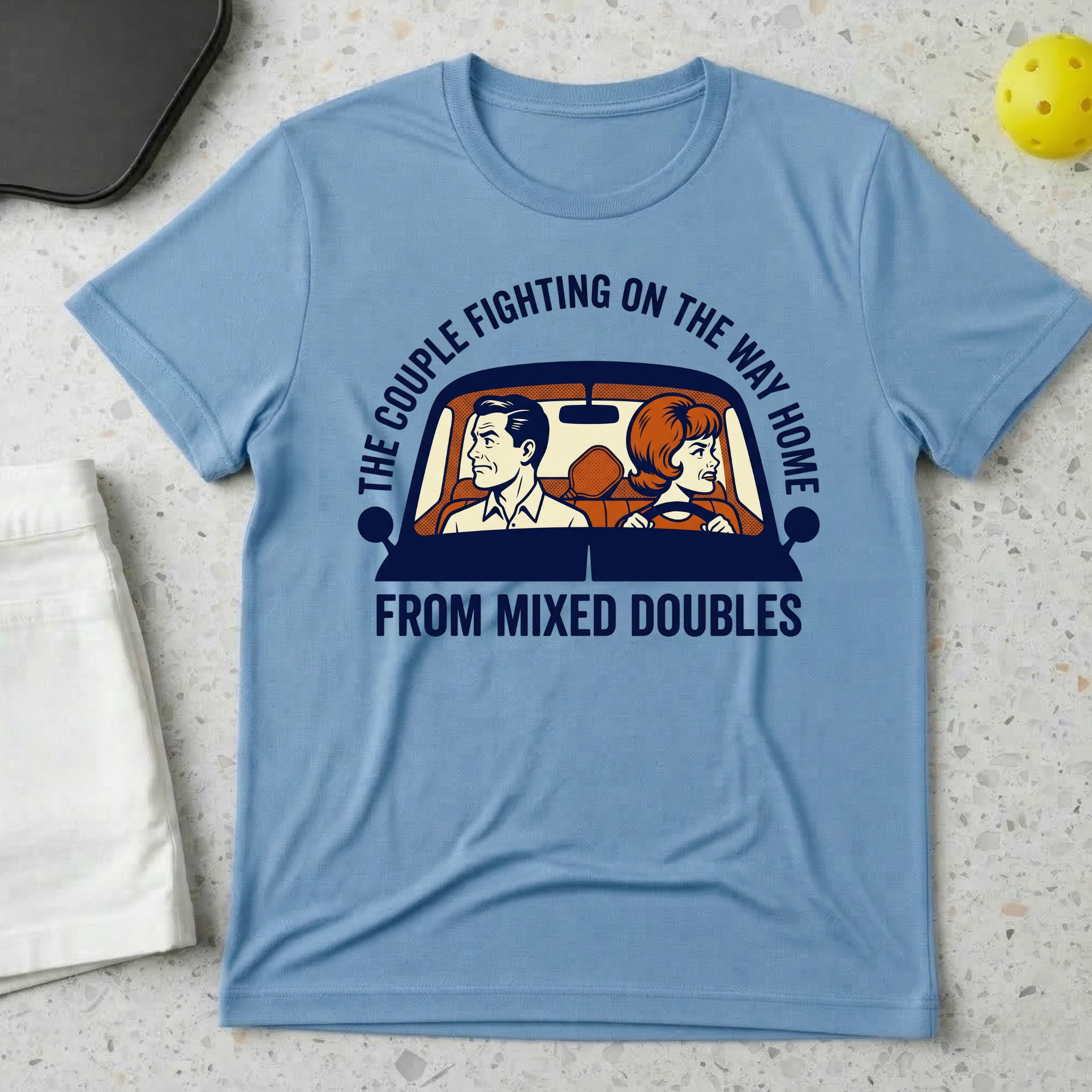 The Couple Fighting On The Way Home From Mixed Doubles T-shirt