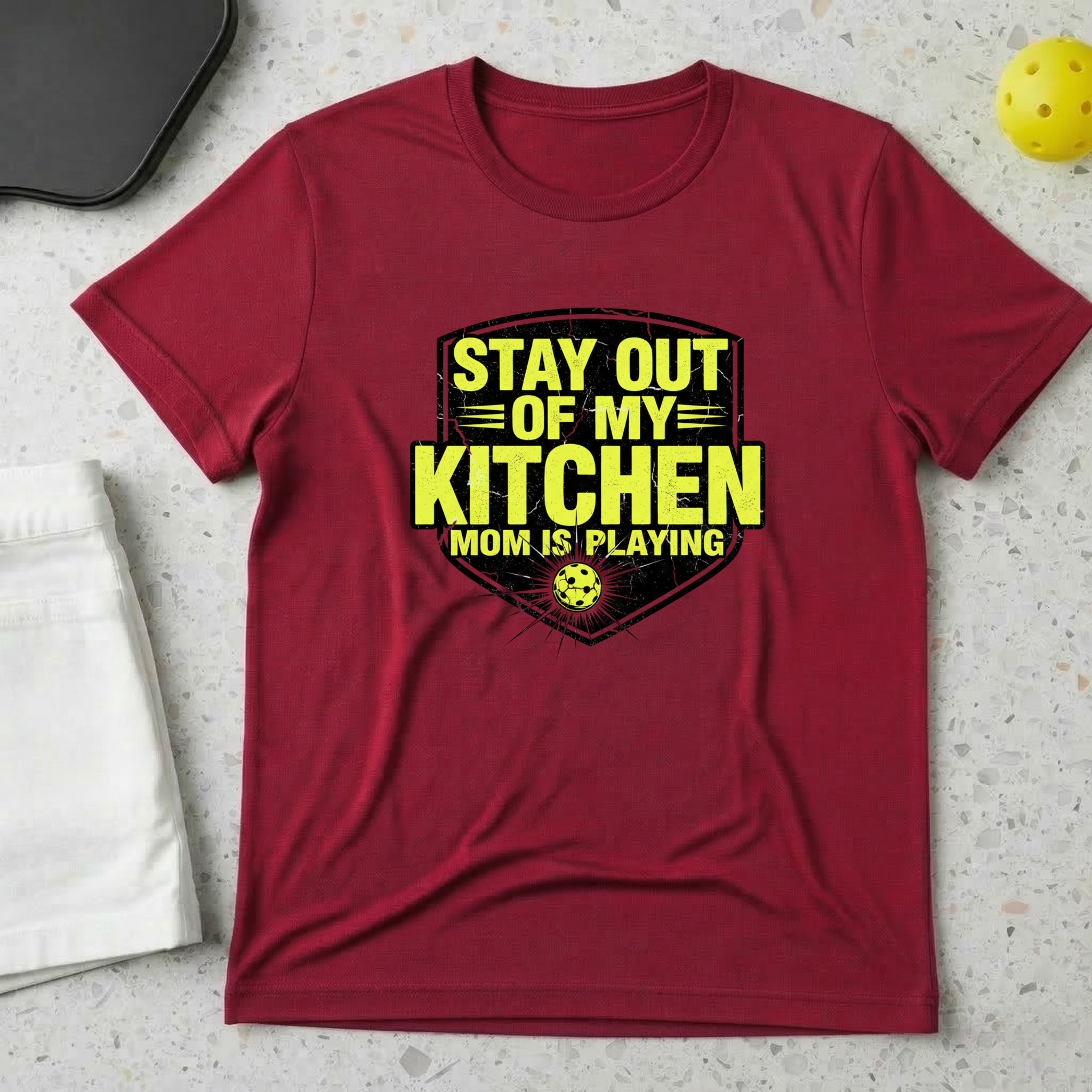 Stay out of my kitchen Mom is playing T-Shirt