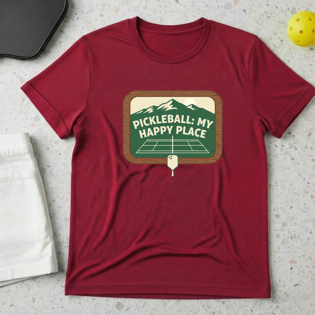 Pickleball my happy place T-Shirt