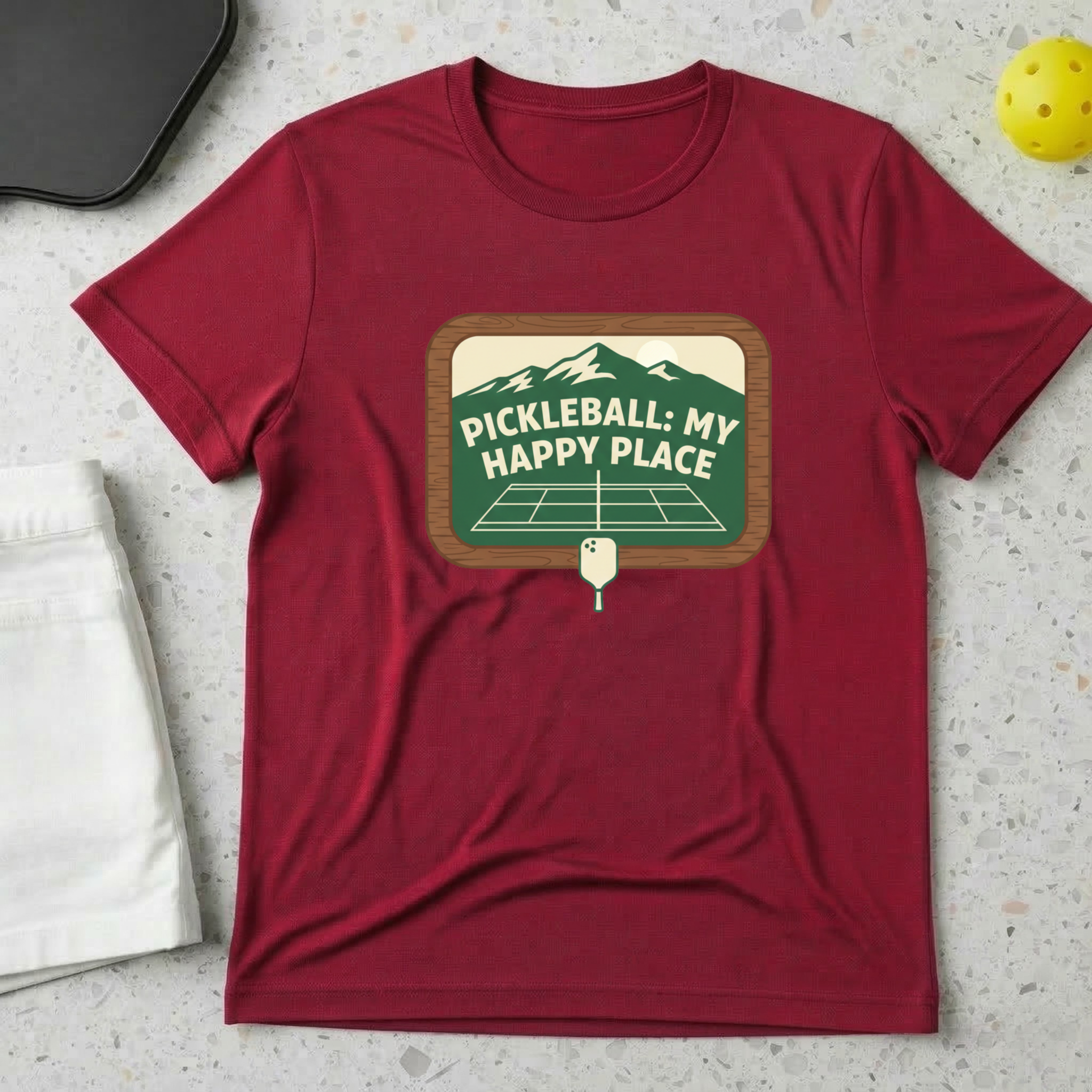 Pickleball my happy place T-Shirt