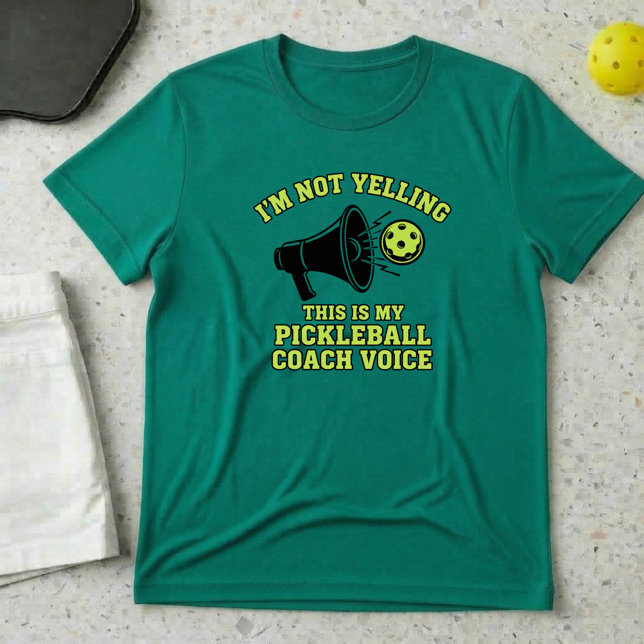I am not yelling this is my pickleball coach voice T-Shirt