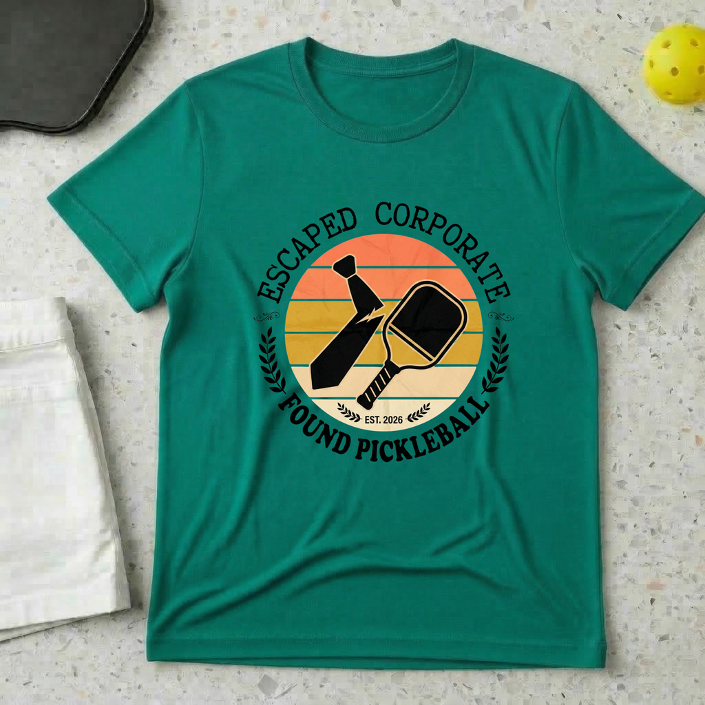 Escaped Corporate, Found Pickleball T-shirt