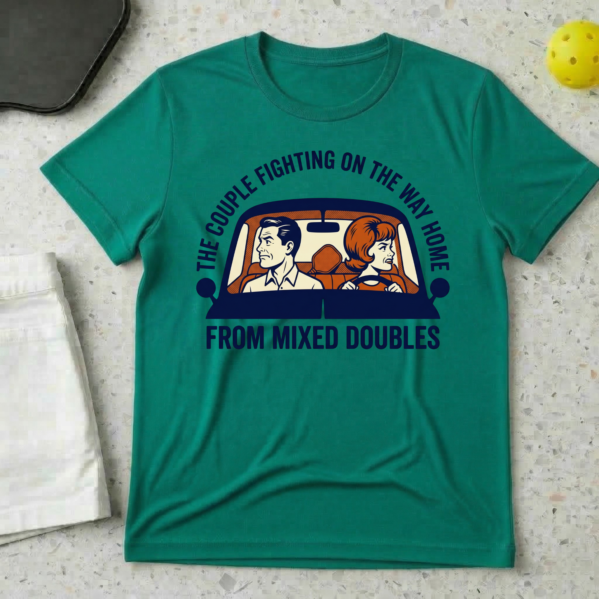 The Couple Fighting On The Way Home From Mixed Doubles T-shirt