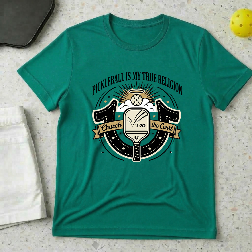 Pickleball is my true religion T-shirt