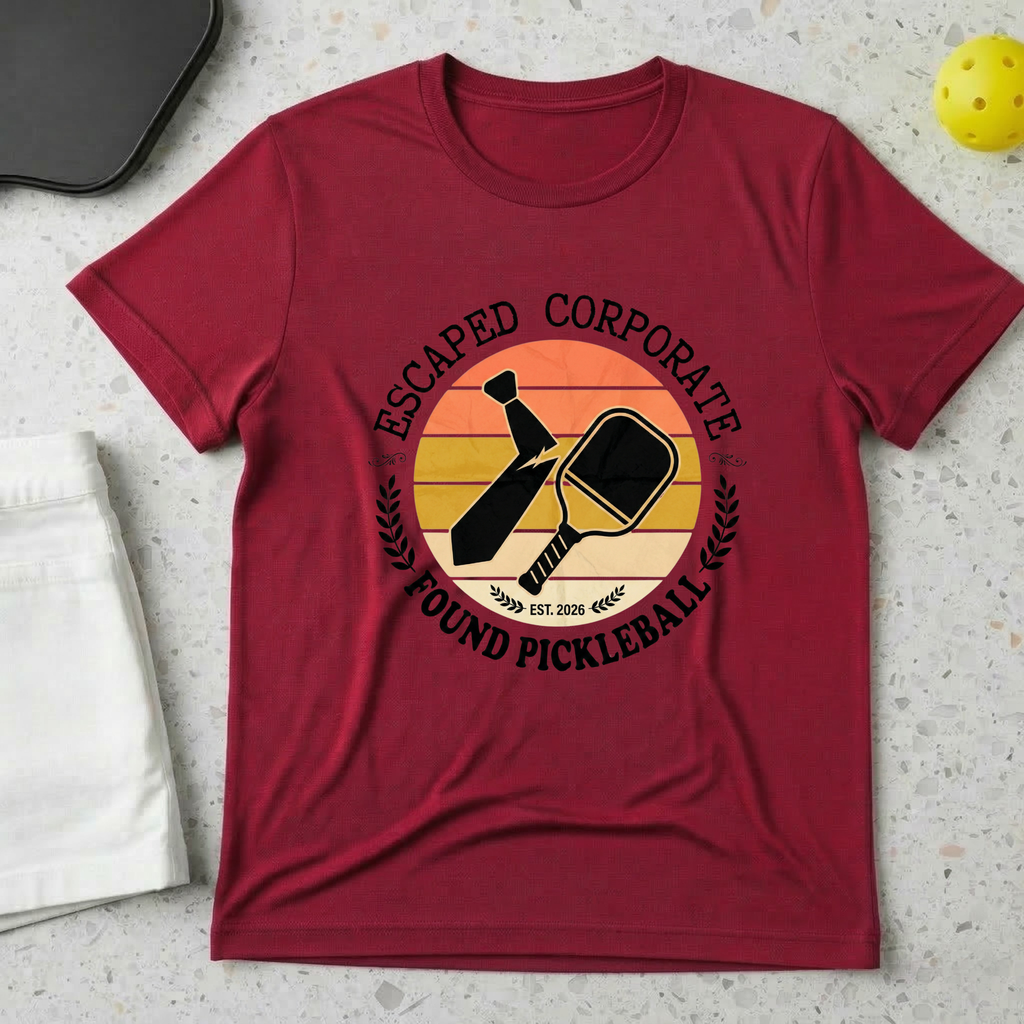 Escaped Corporate, Found Pickleball T-shirt